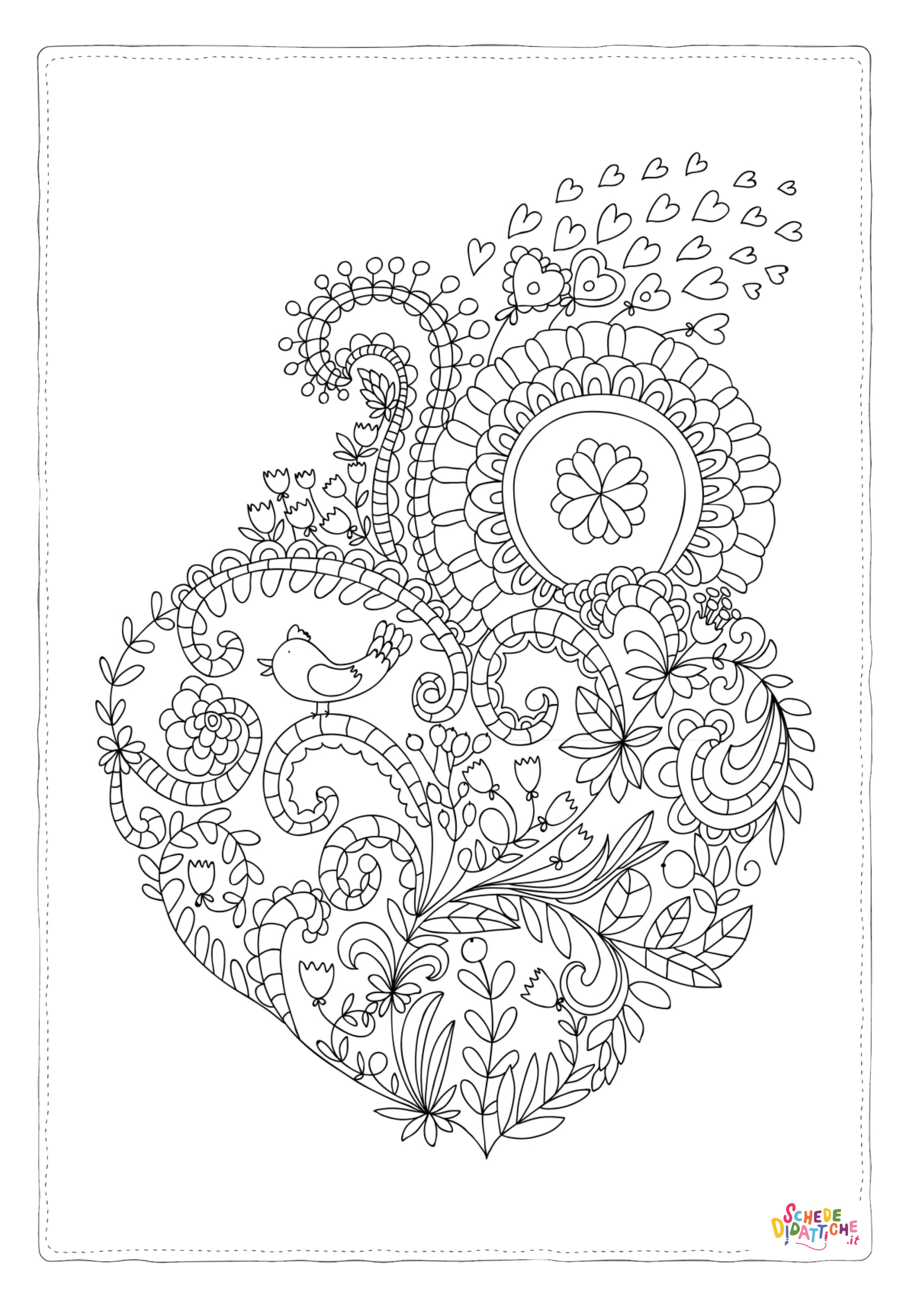 Disegno "Disegno di mandala da stampare e colorare 1051" Disegno di mandala da stampare e colorare 1051