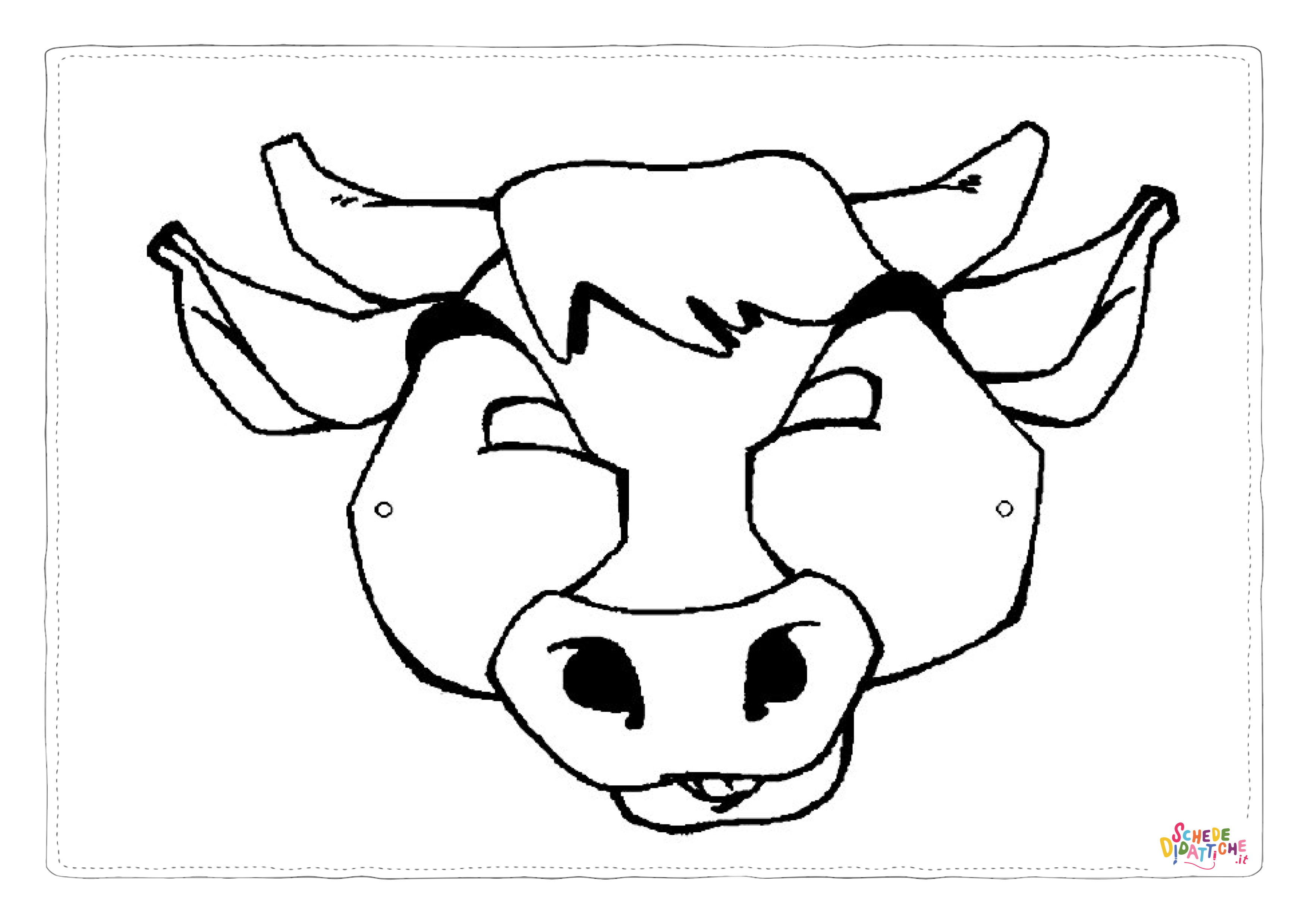 Disegno "Disegno di maschera da stampare e colorare 42" Disegno di maschera da stampare e colorare 42