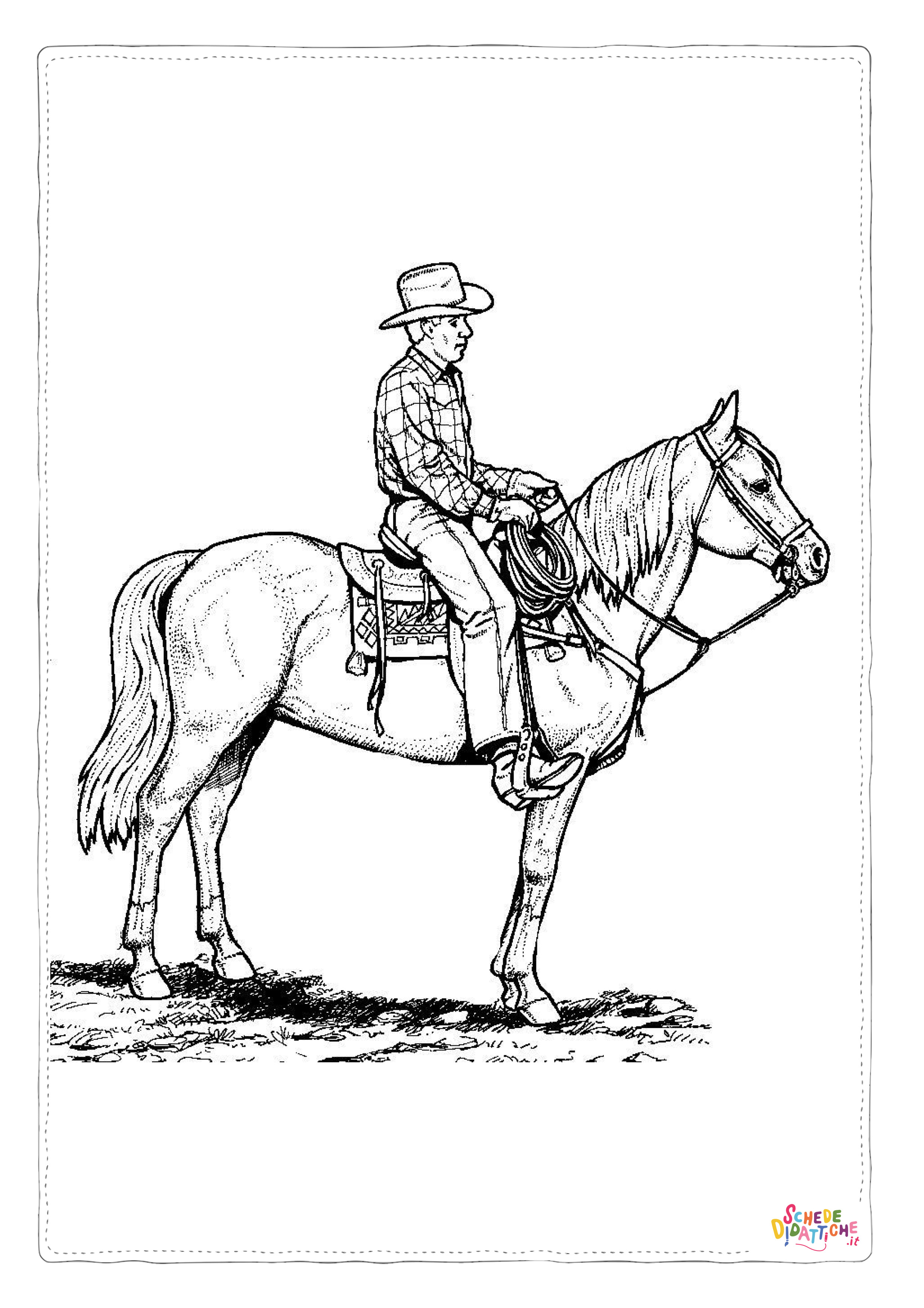 Disegno "Disegno di il selvaggio west da stampare e colorare 2" Disegno di il selvaggio west da stampare e colorare 2