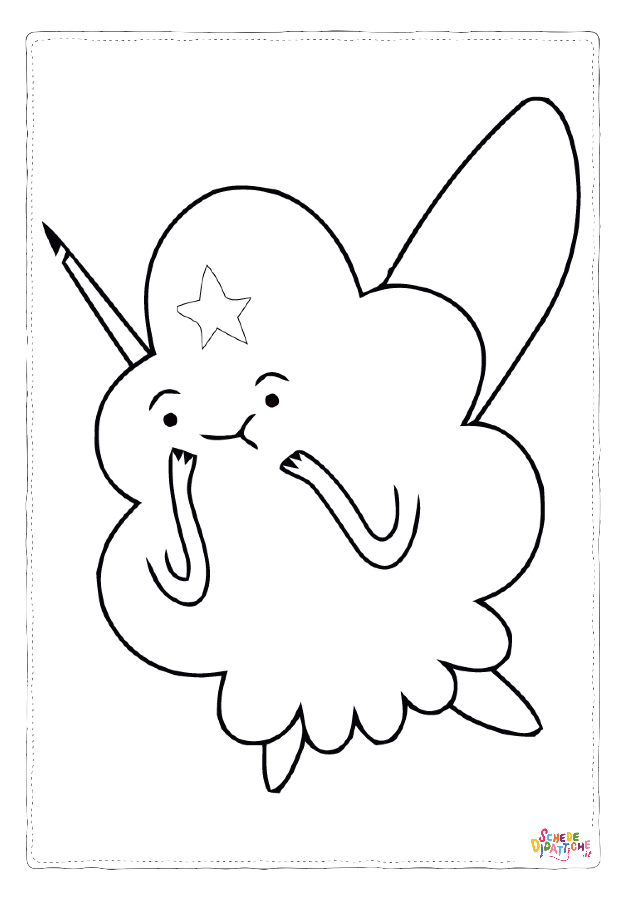 Disegno di Adventure Time da stampare e colorare