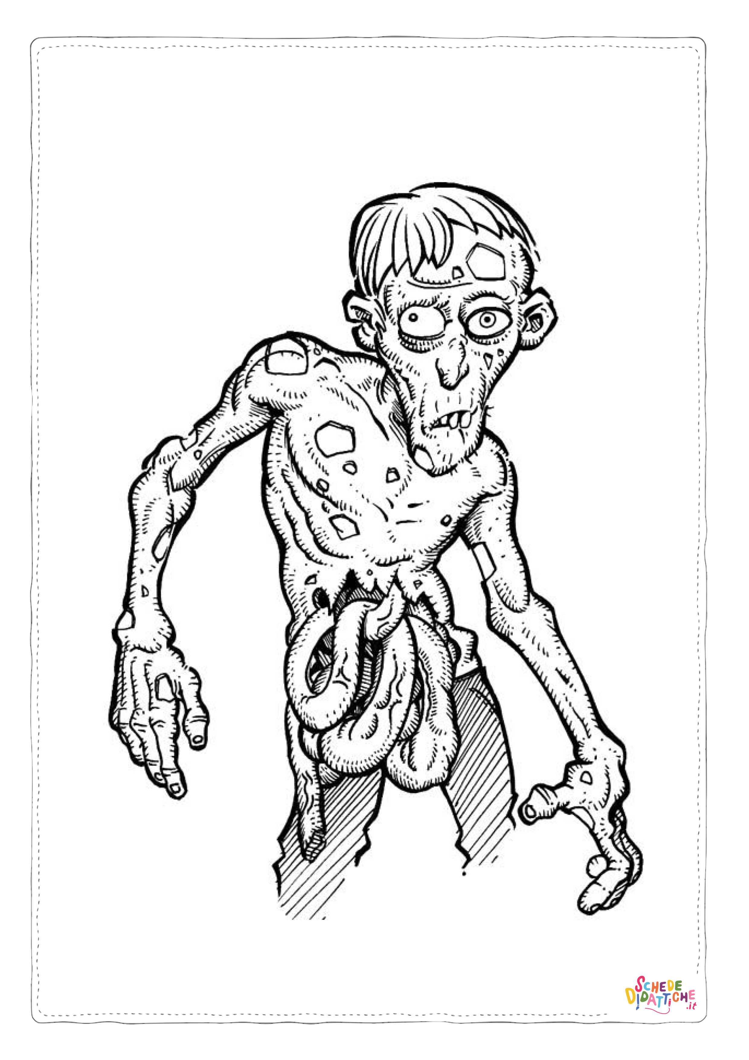 Disegno "Disegno di Frankenstein da stampare e colorare 25" Disegno di Frankenstein da stampare e colorare 25