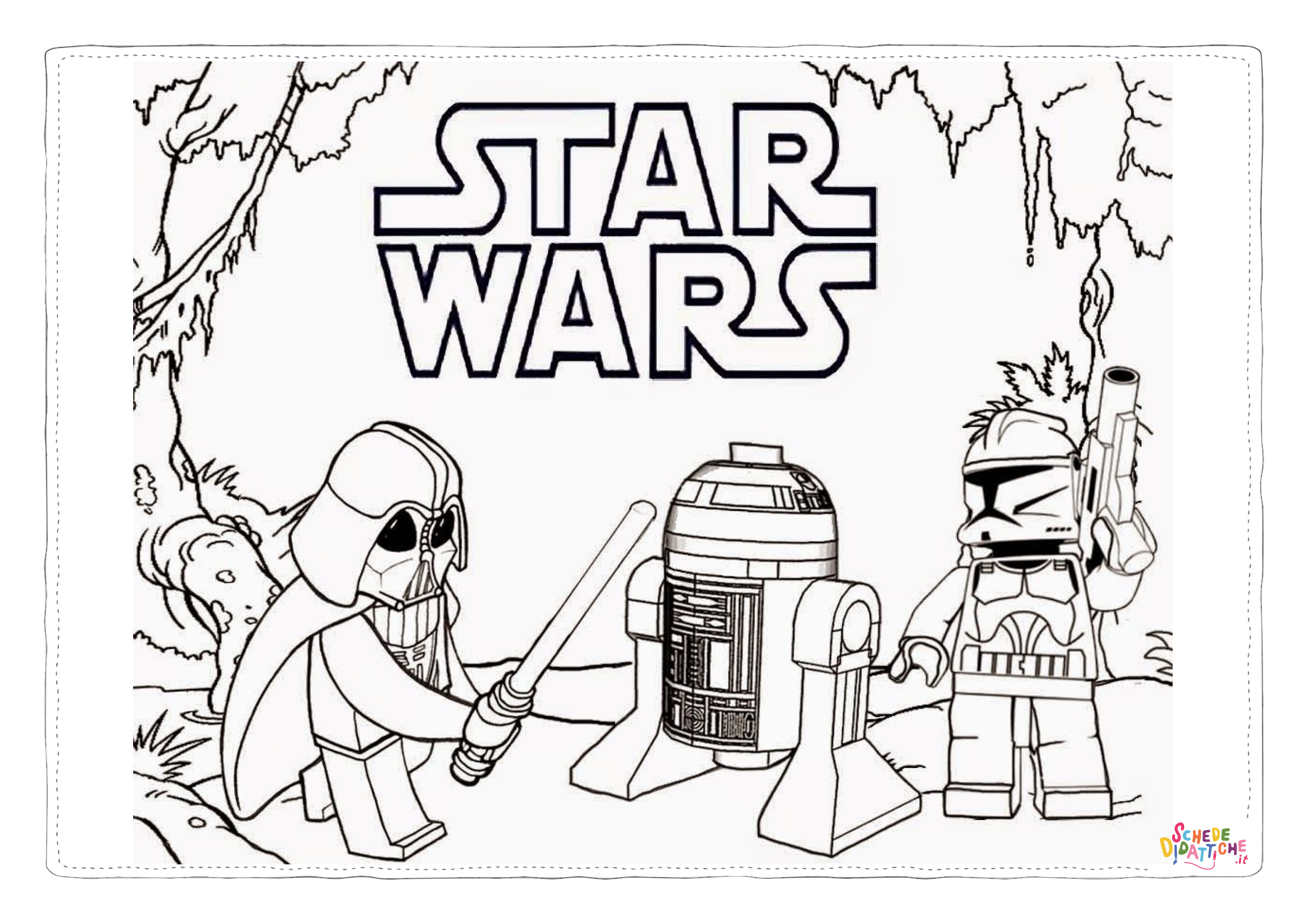 Disegno di Star Wars da stampare e colorare 43