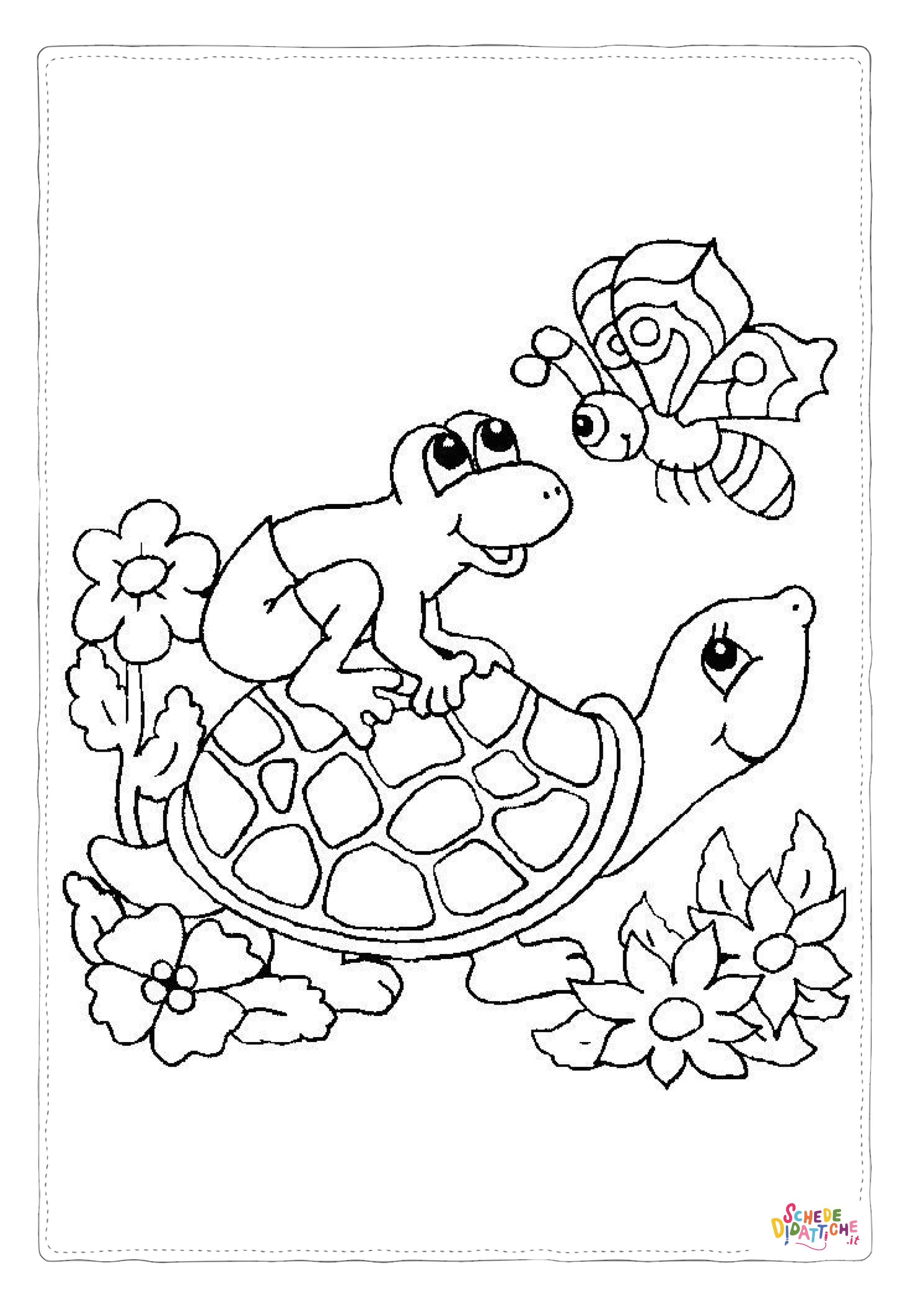 Disegno di rana da stampare e colorare 113