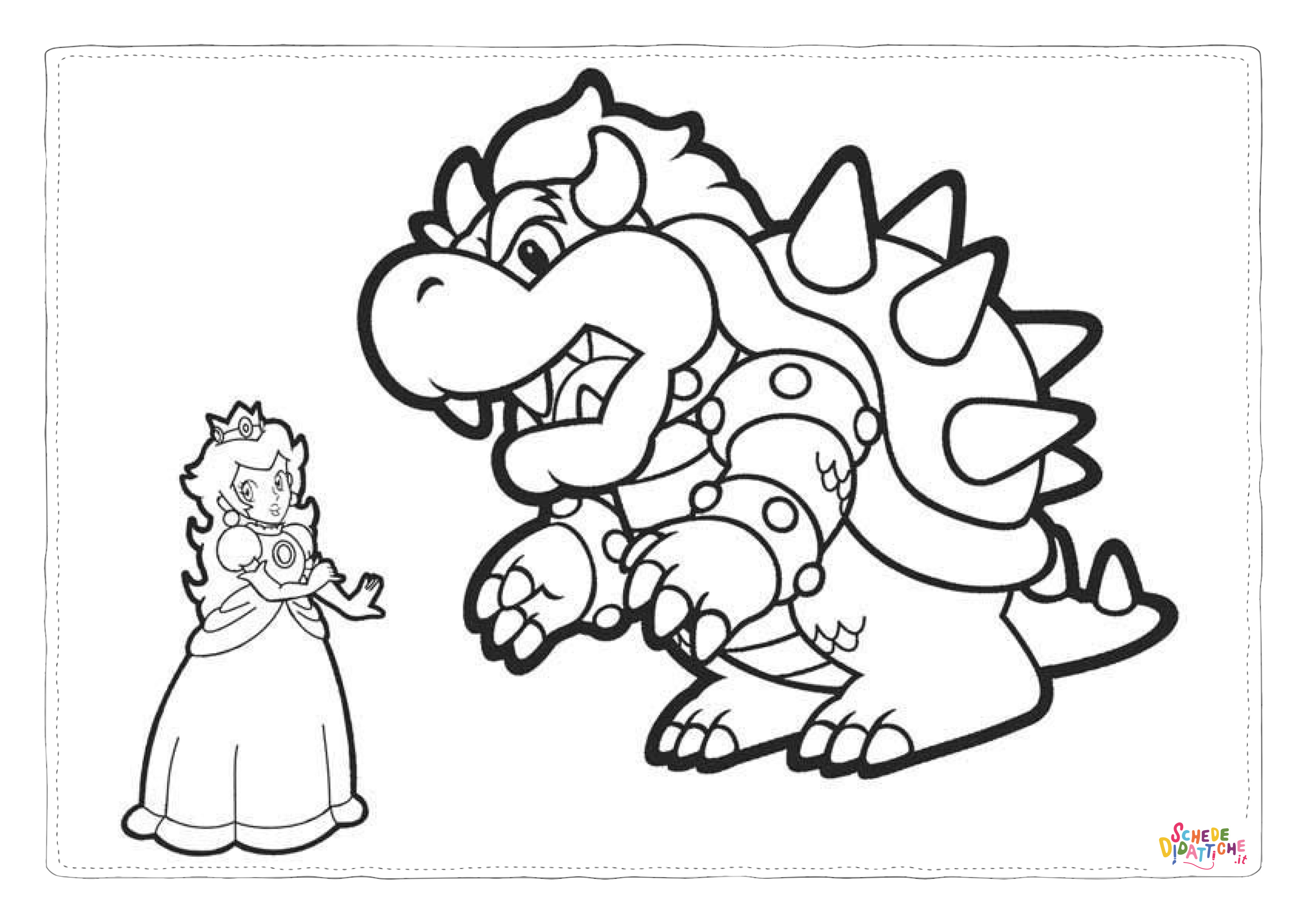 Disegno "Disegno di Super Mario da stampare e colorare 1" Disegno di Super Mario da stampare e colorare 1