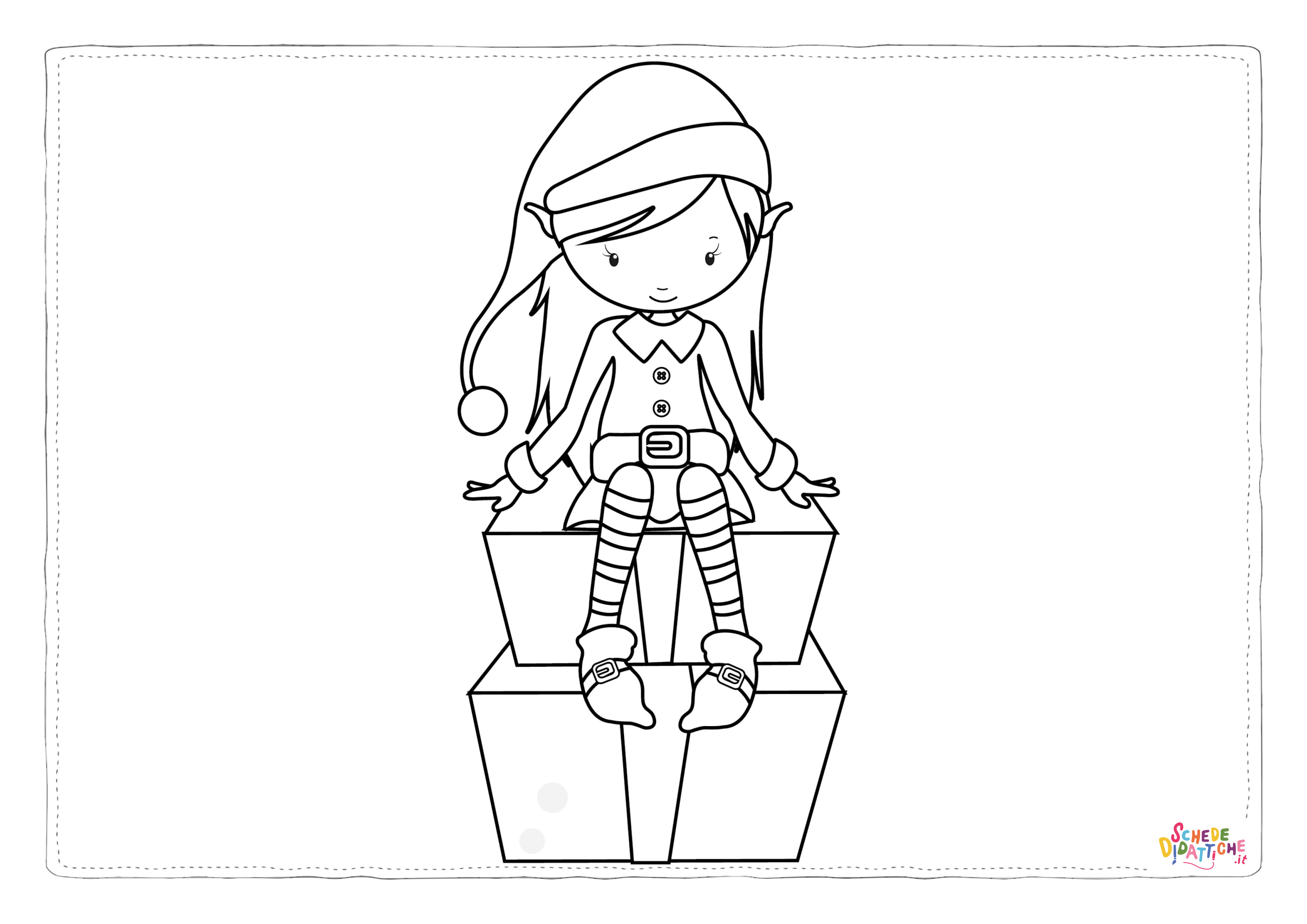 Disegno "ELVES GIFTS STAMPS-03-2" ELVES GIFTS STAMPS-03-2