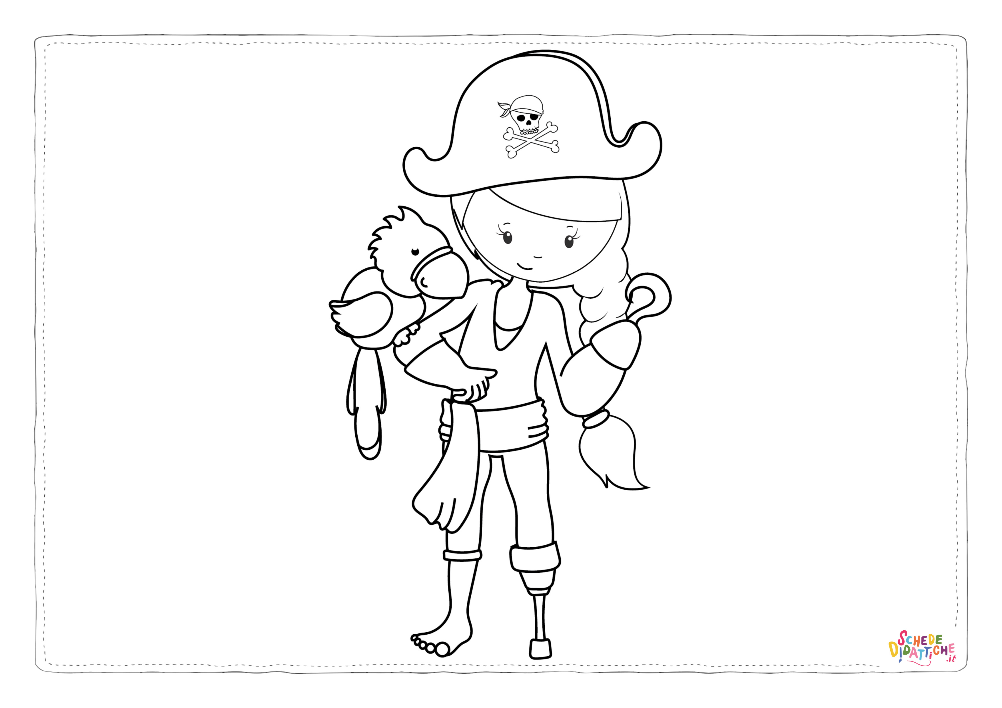 Disegno "PIRATE GIRL STAMPS-06" PIRATE GIRL STAMPS-06