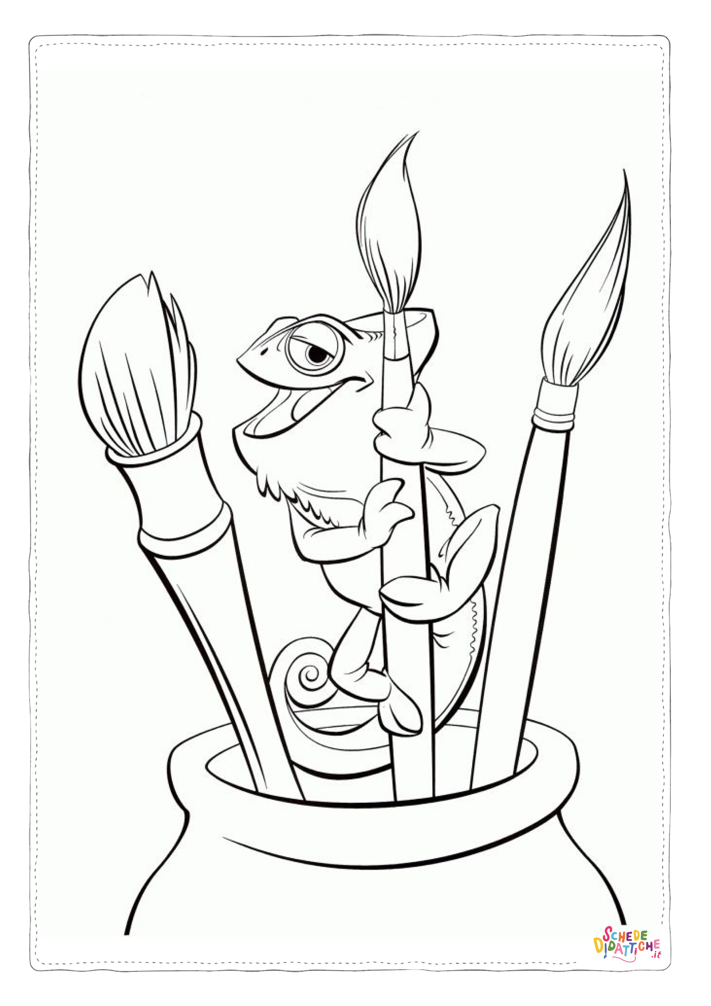 Disegno "Disegno di artista da stampare e colorare 10" Disegno di artista da stampare e colorare 10