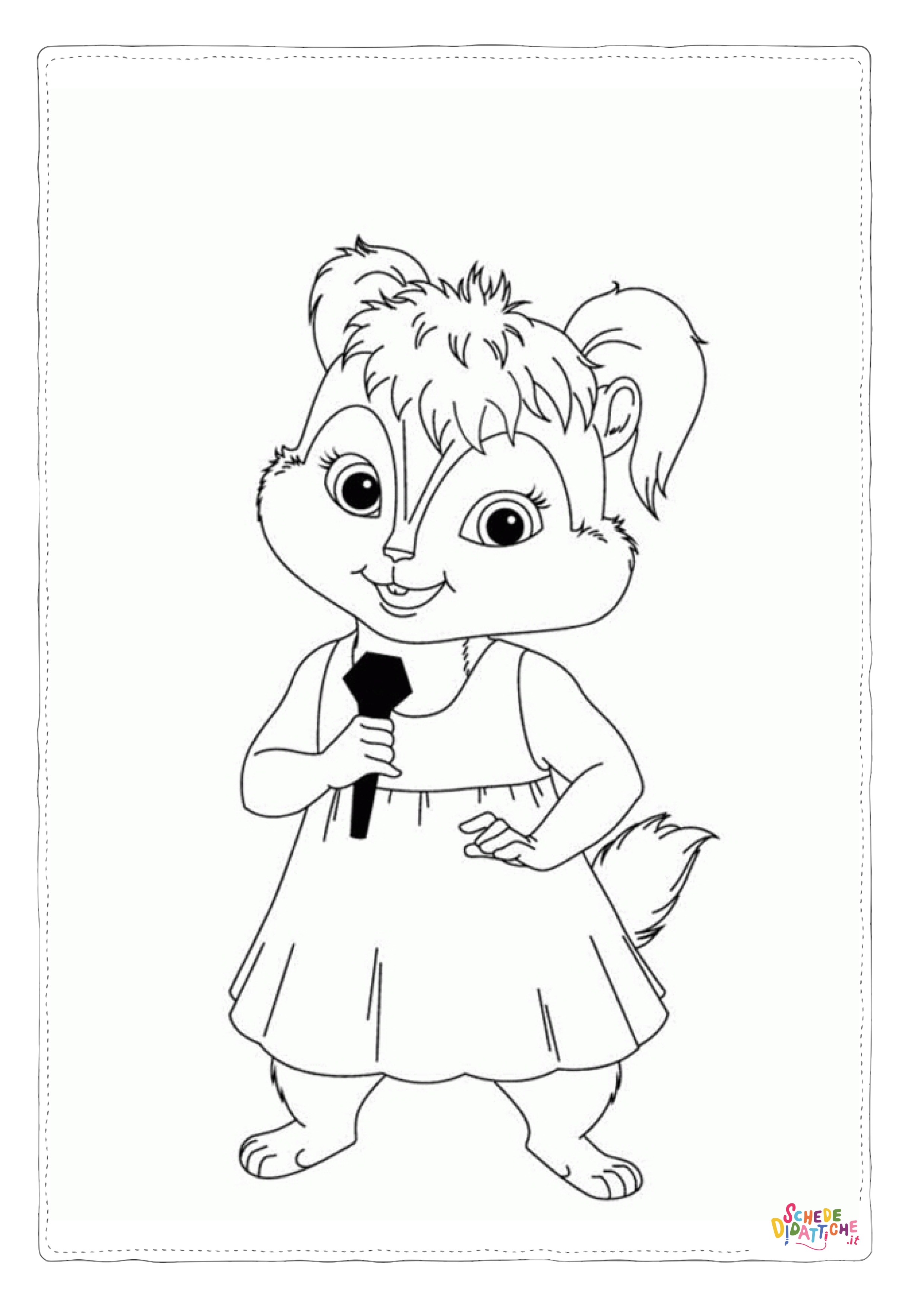 Disegno di Alvin da stampare e colorare 25