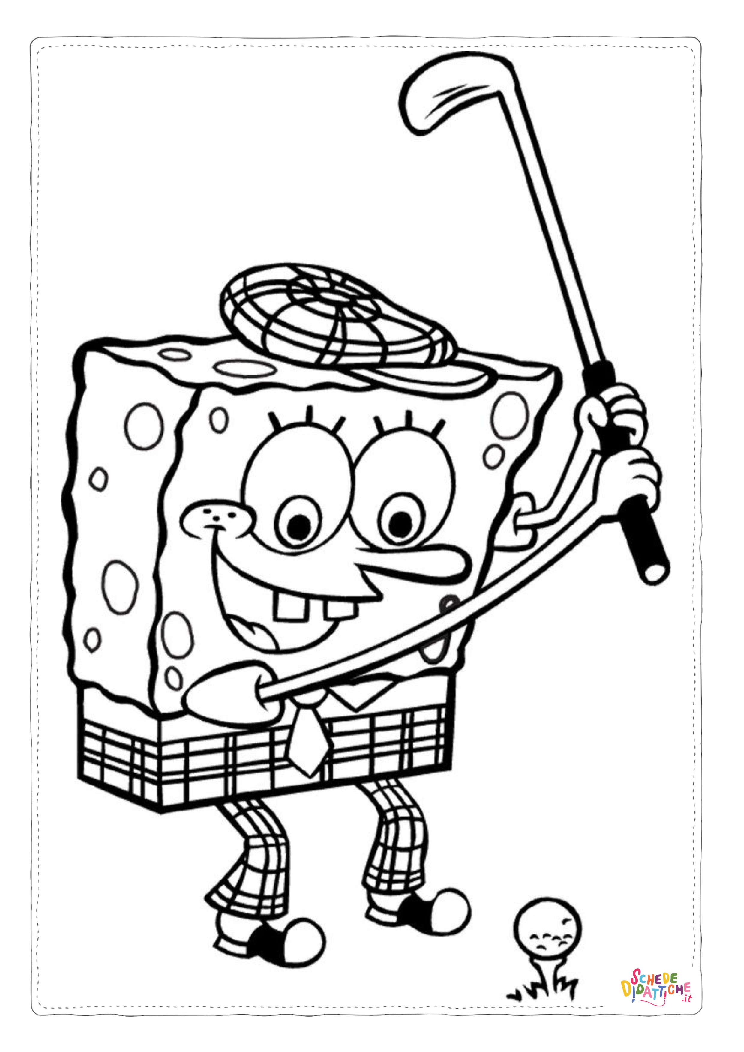 Disegno "Disegno di Spongebob da stampare e colorare 65" Disegno di Spongebob da stampare e colorare 65