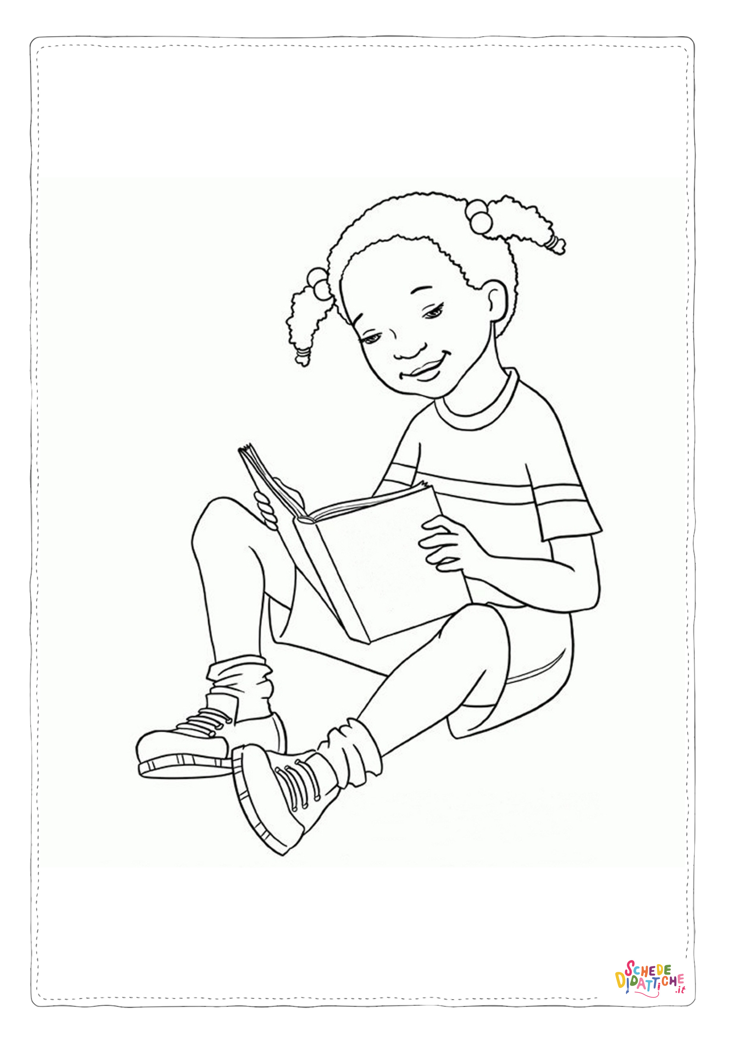 Disegno "Disegno di bambino da stampare e colorare 97" Disegno di bambino da stampare e colorare 97