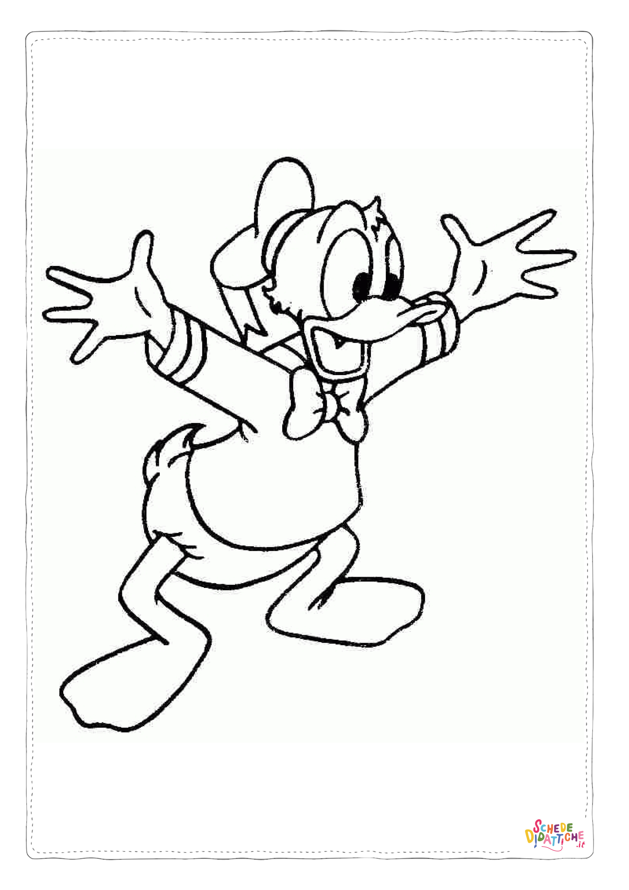 Disegno di Paperino da stampare e colorare 27