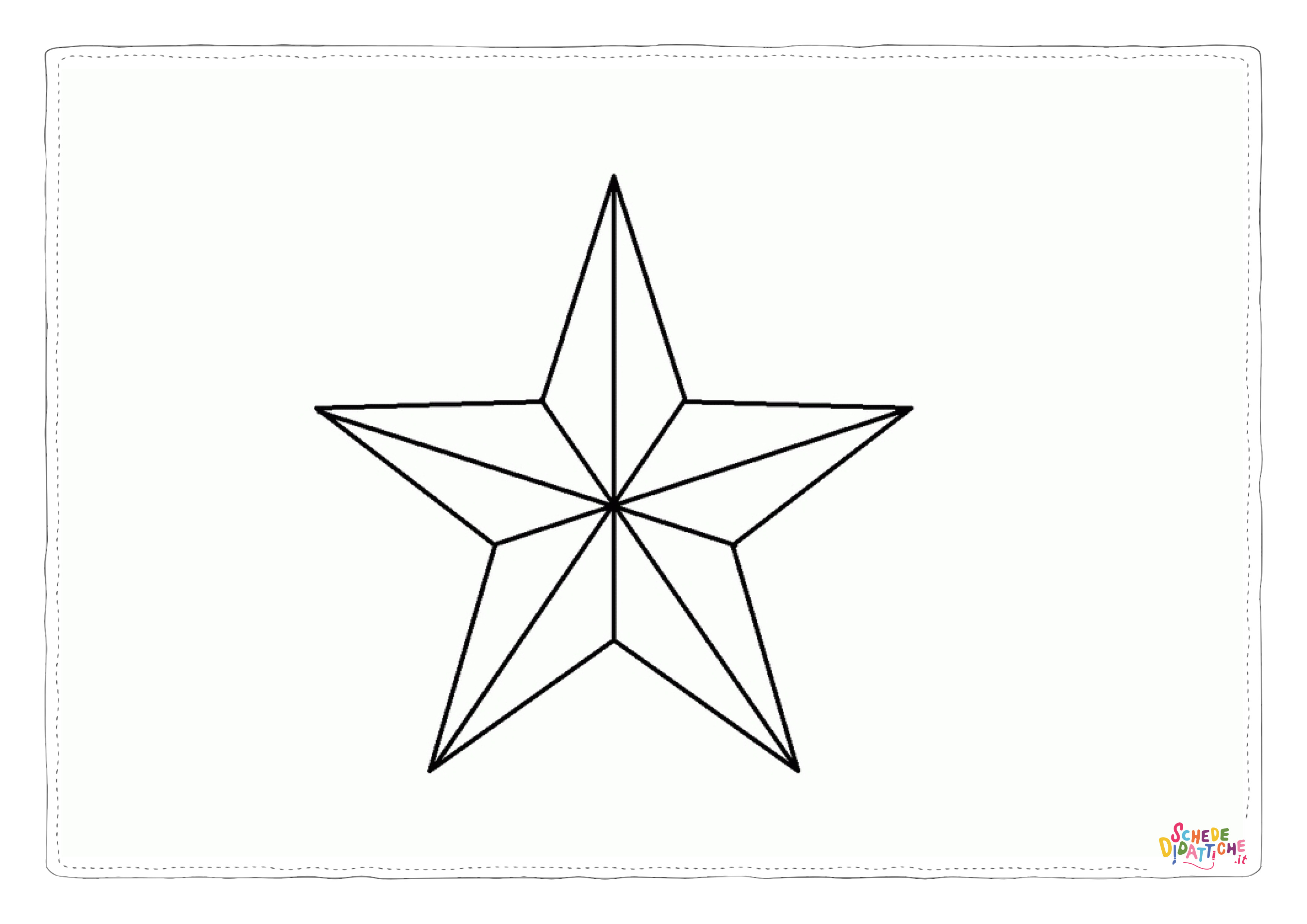 Disegno di stella marina da stampare e colorare 3