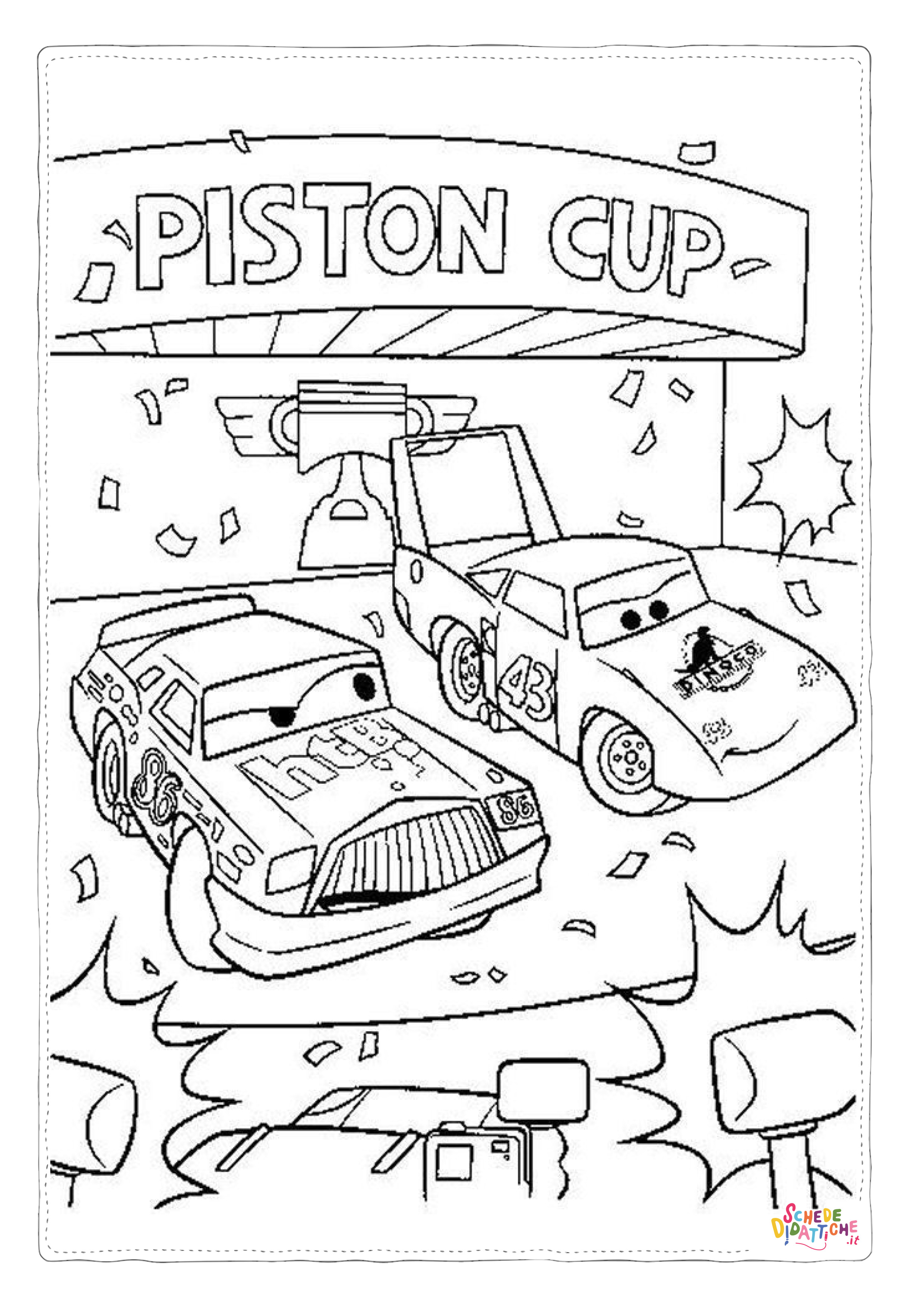 Disegno "Disegno di Cars da stampare e colorare 237" Disegno di Cars da stampare e colorare 237