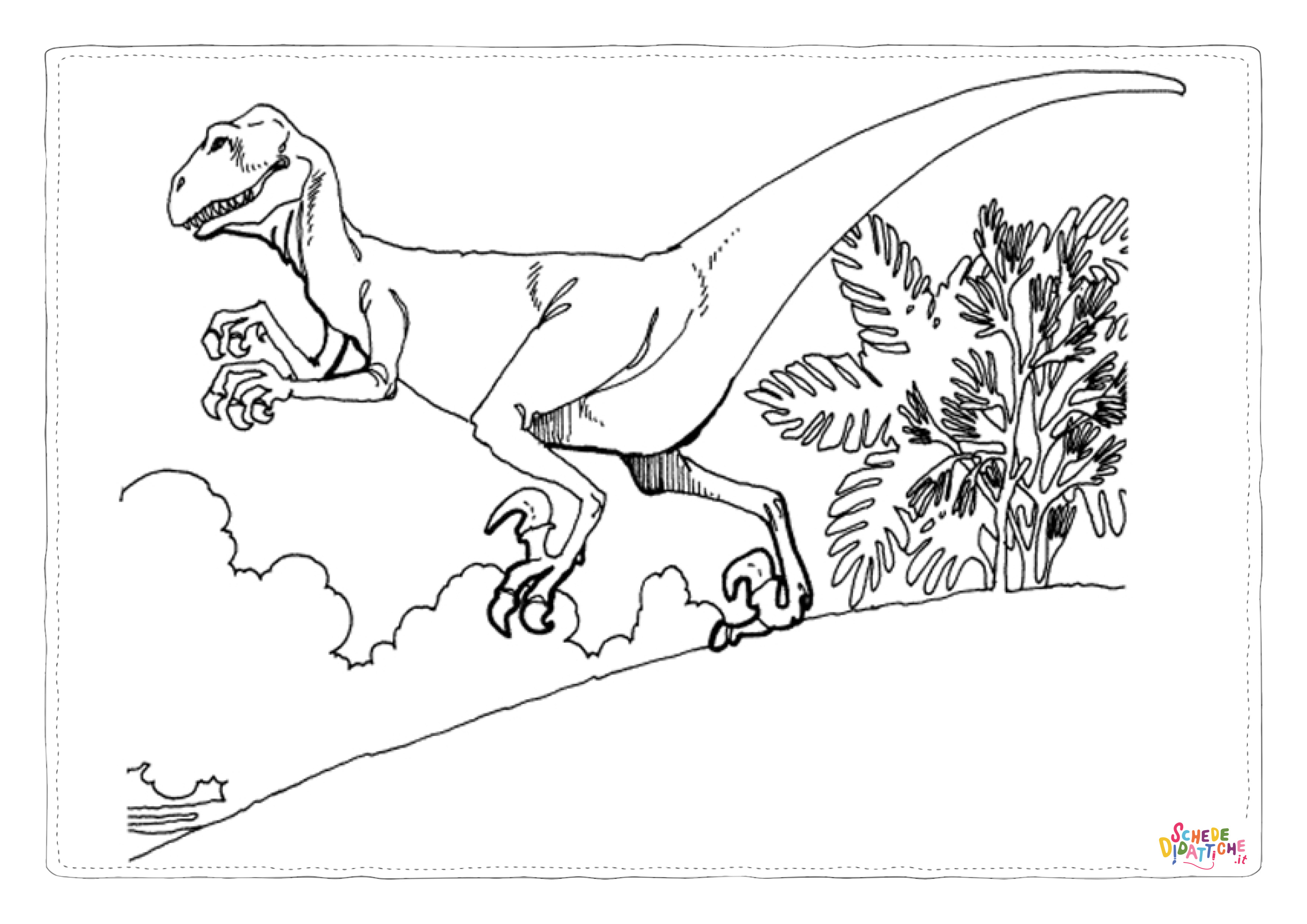 Disegno "Disegno di Tirannosauro da stampare e colorare 59" Disegno di Tirannosauro da stampare e colorare 59