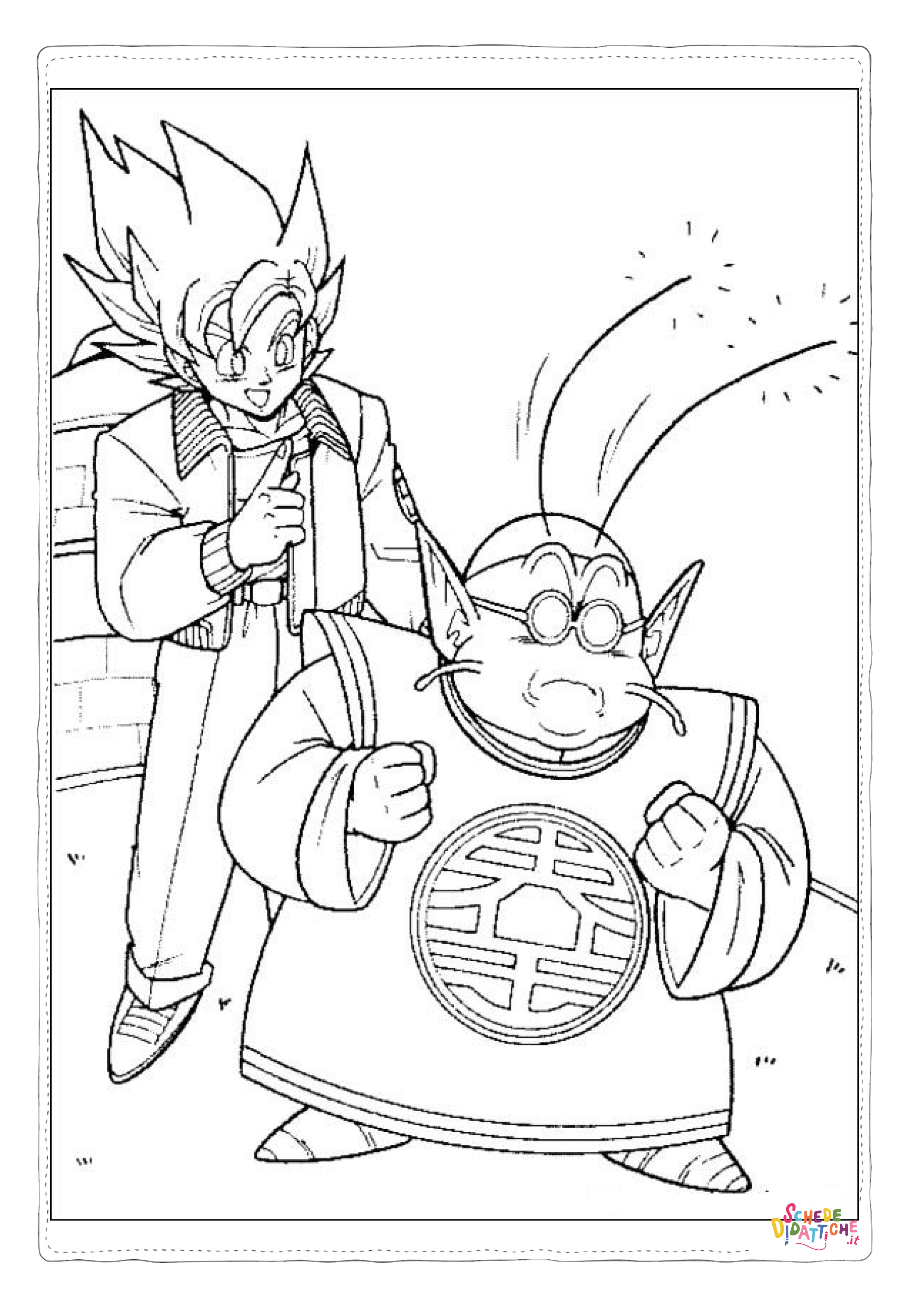 Disegno di Dragon Ball da stampare e colorare 108