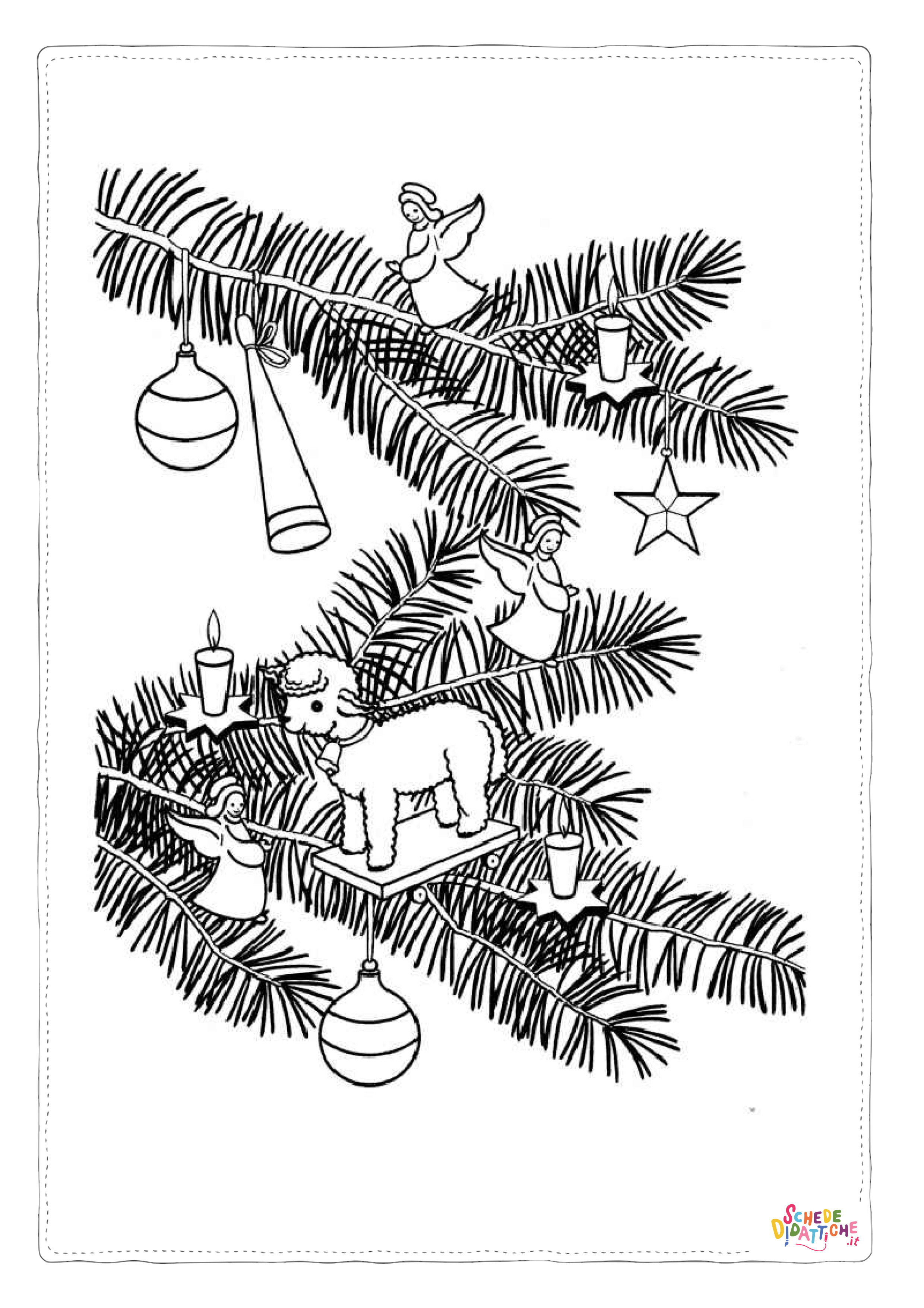 Disegno di decorazione da appendere da stampare e colorare 12