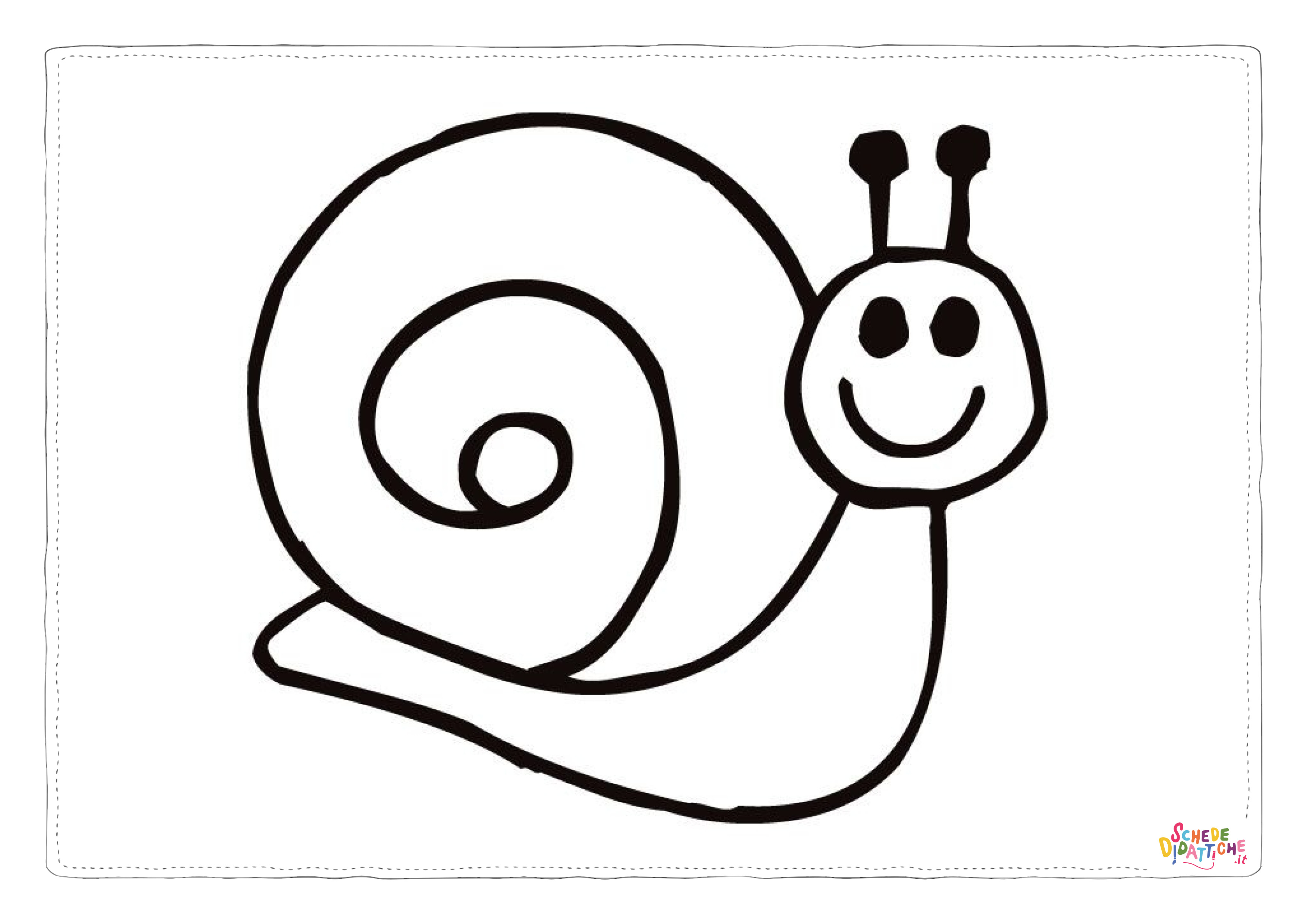 Disegno di lumaca da stampare e colorare 14