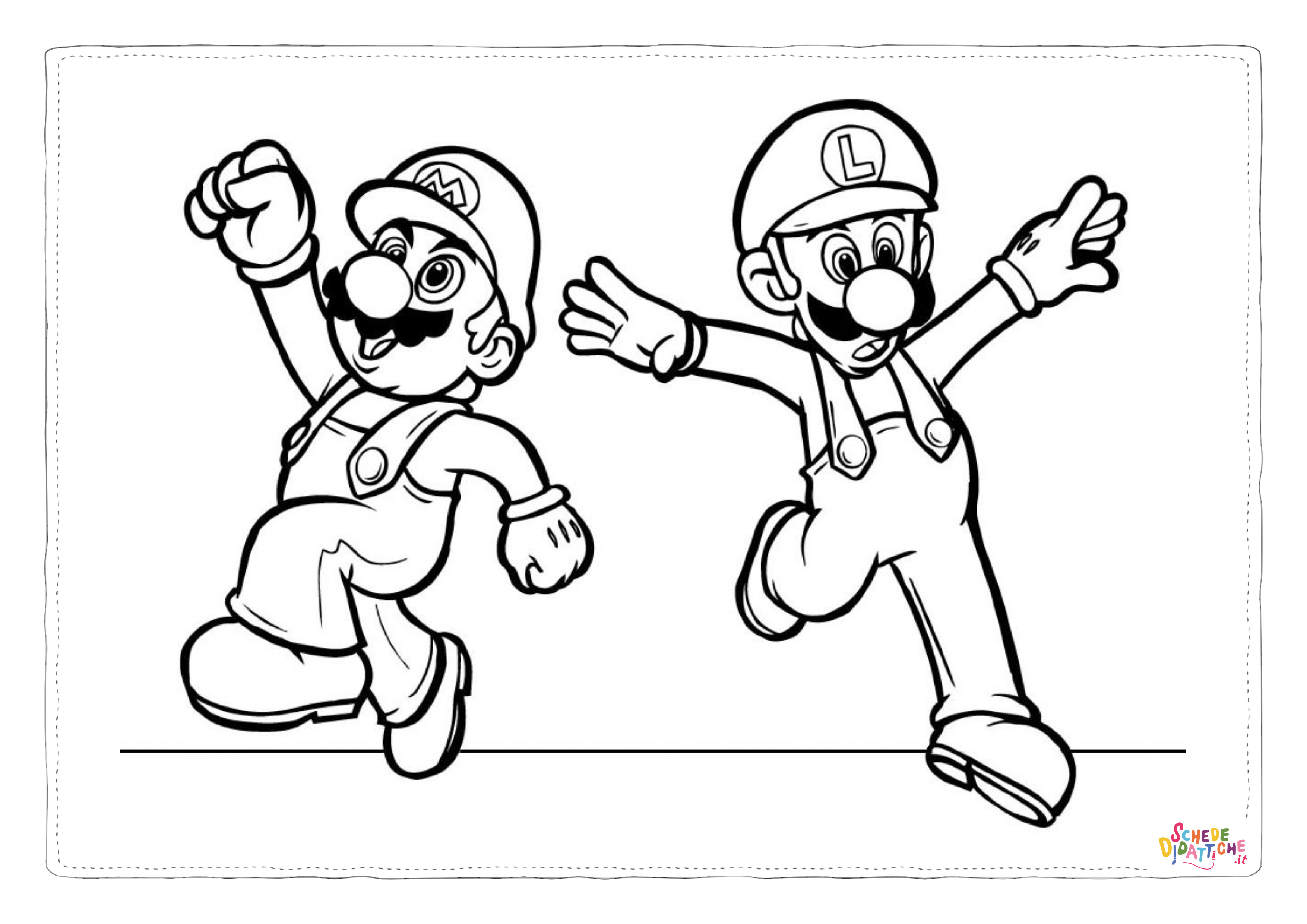 Disegno "Disegno di Super Mario da stampare e colorare 97" Disegno di Super Mario da stampare e colorare 97