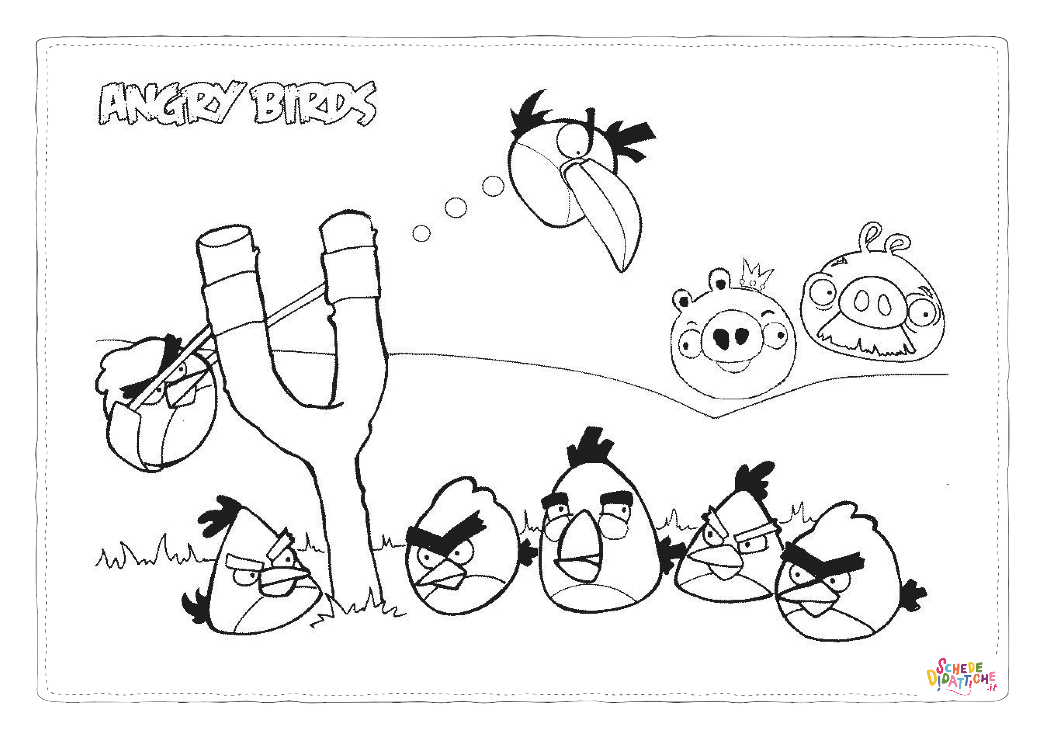 Disegno "Disegno di Angry birds da stampare e colorare 24" Disegno di Angry birds da stampare e colorare 24