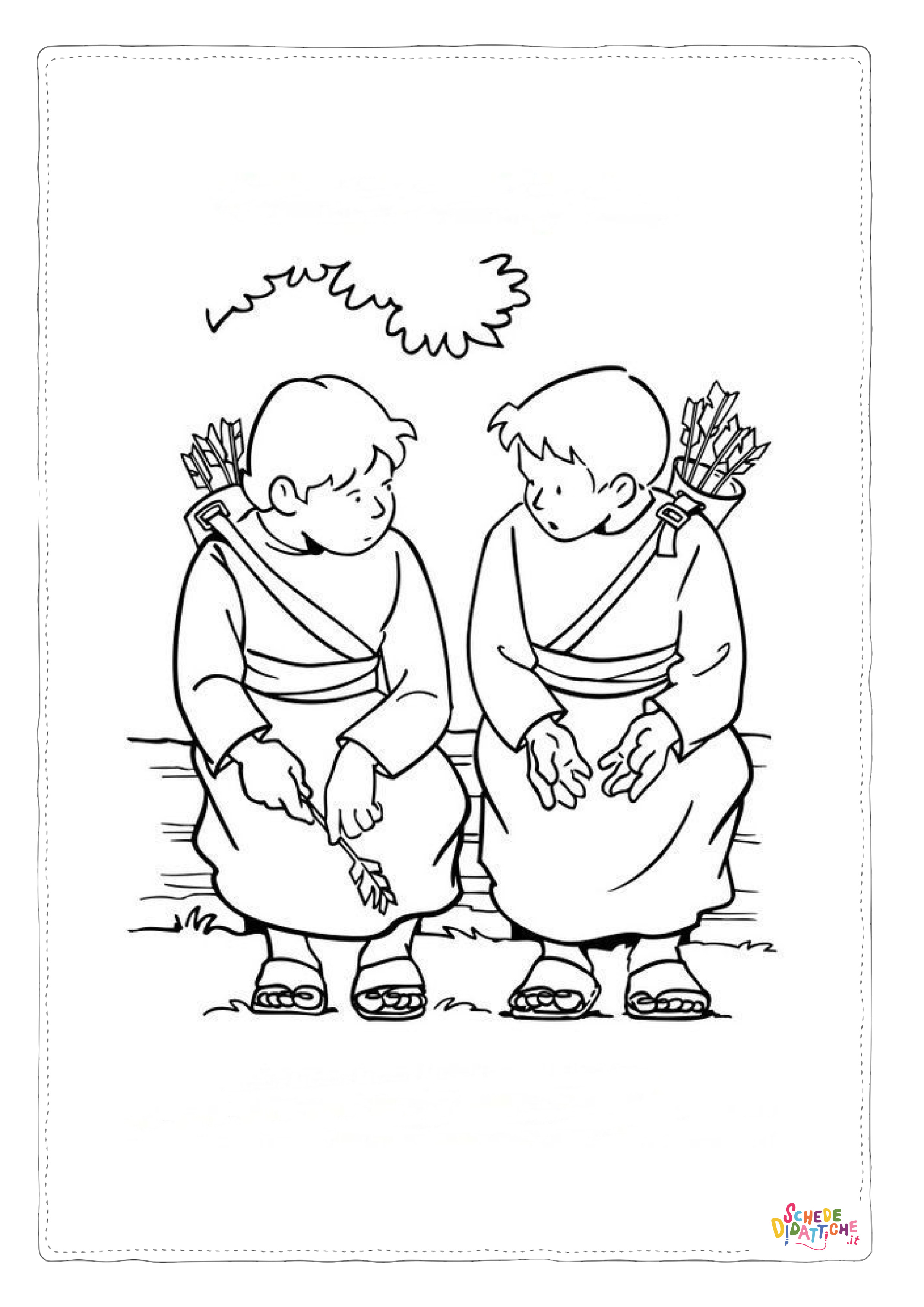 Disegno "Disegno di bambino da stampare e colorare 17" Disegno di bambino da stampare e colorare 17