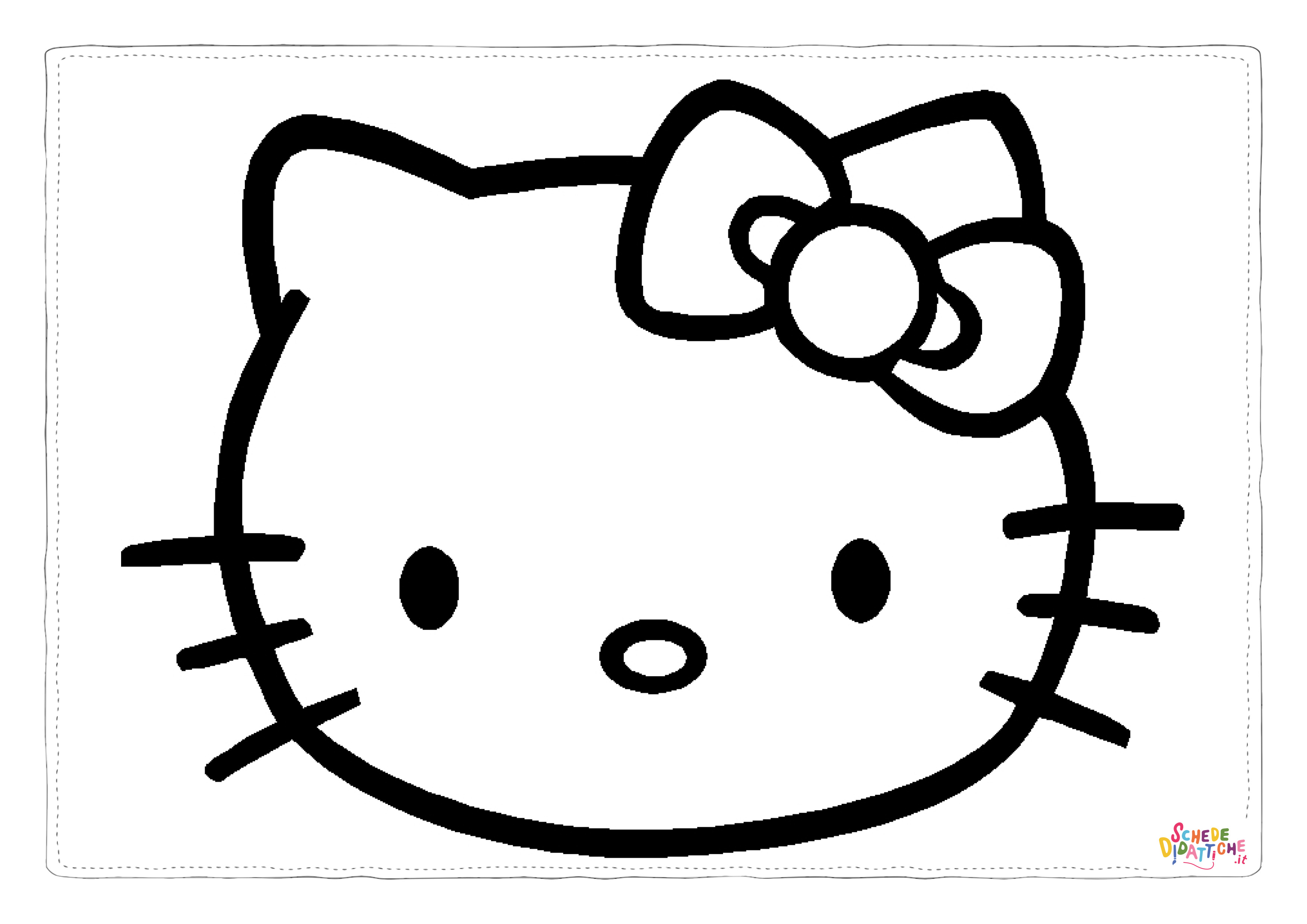 Disegno "Disegno di Hello Kitty da stampare e colorare 26" Disegno di Hello Kitty da stampare e colorare 26