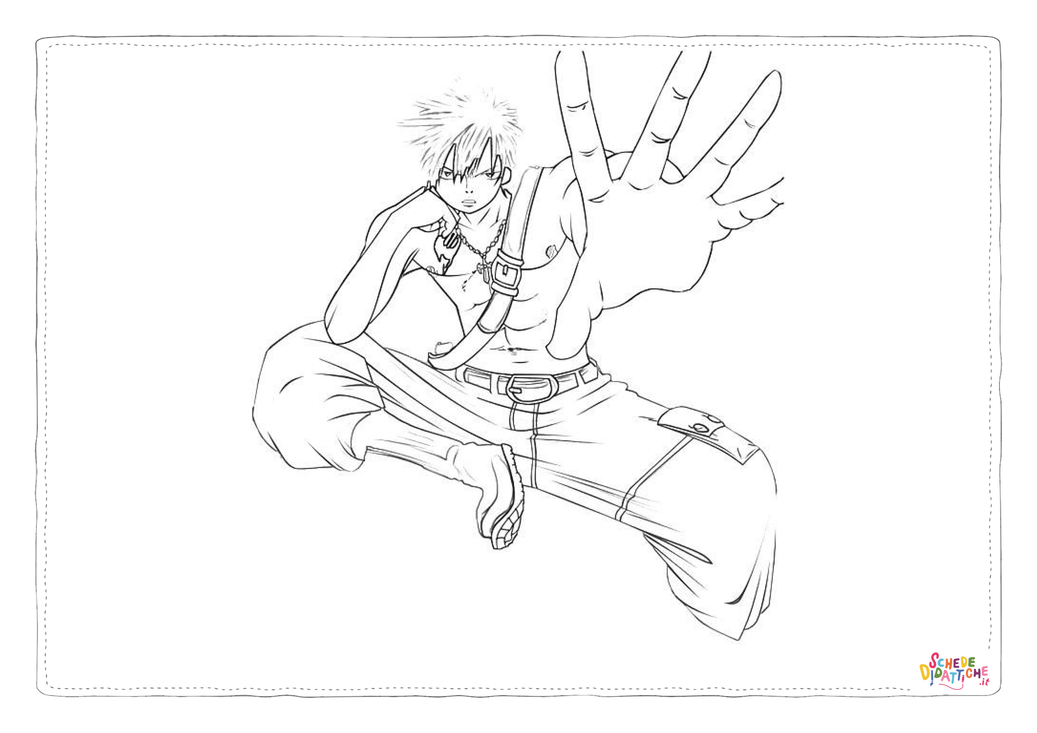 Disegno "Disegno di Fairy Tail da stampare e colorare 2" Disegno di Fairy Tail da stampare e colorare 2