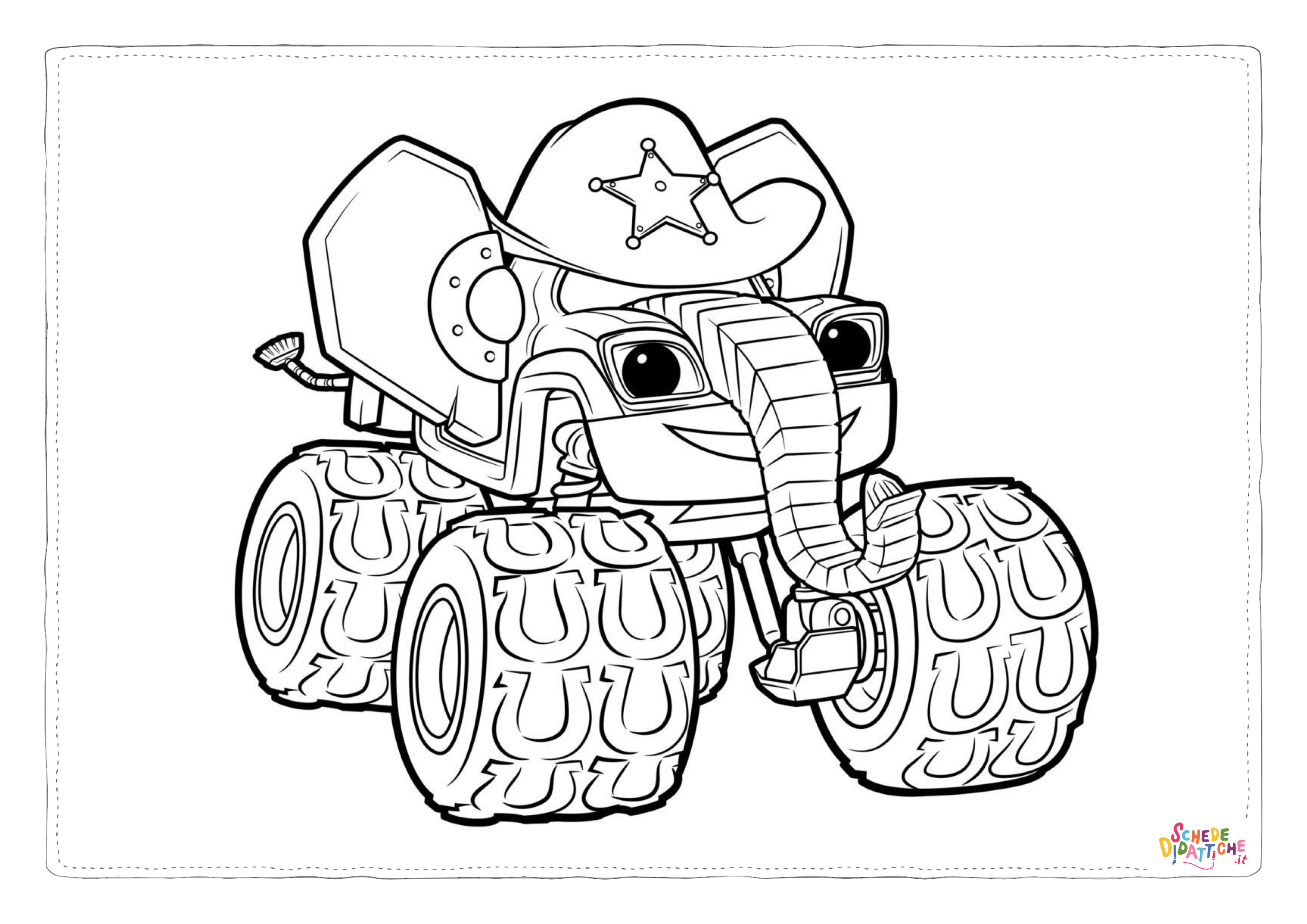 Disegno "Disegno di monstertruck da stampare e colorare 7" Disegno di monstertruck da stampare e colorare 7
