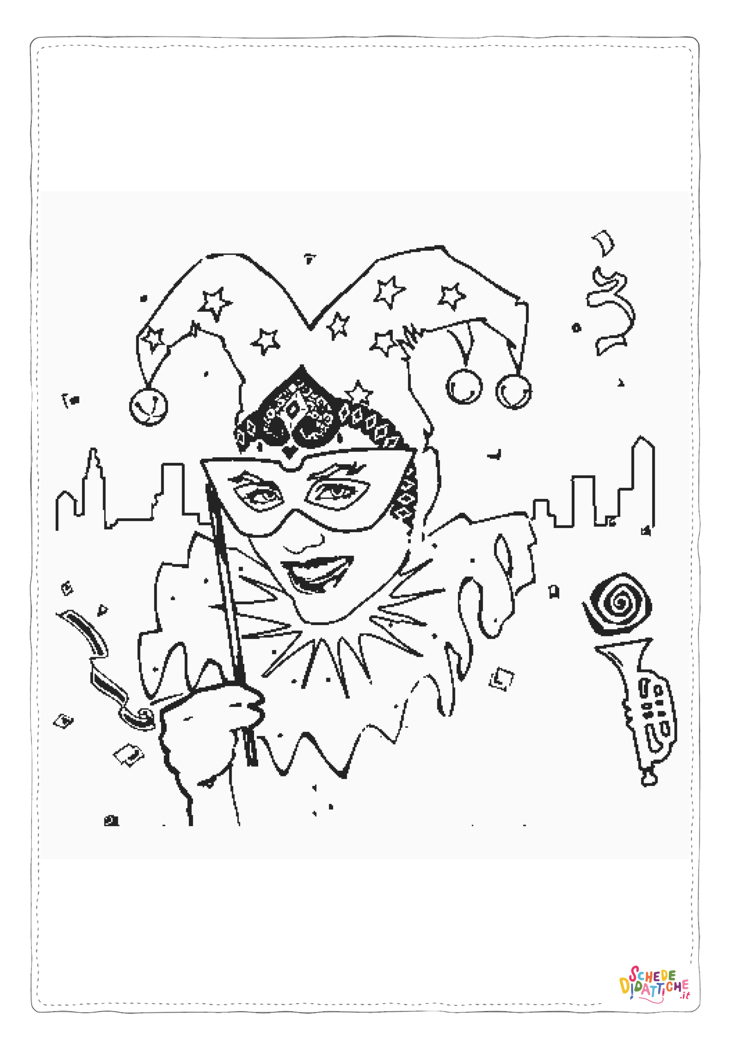 Disegno "Disegno di maschera da stampare e colorare 13" Disegno di maschera da stampare e colorare 13