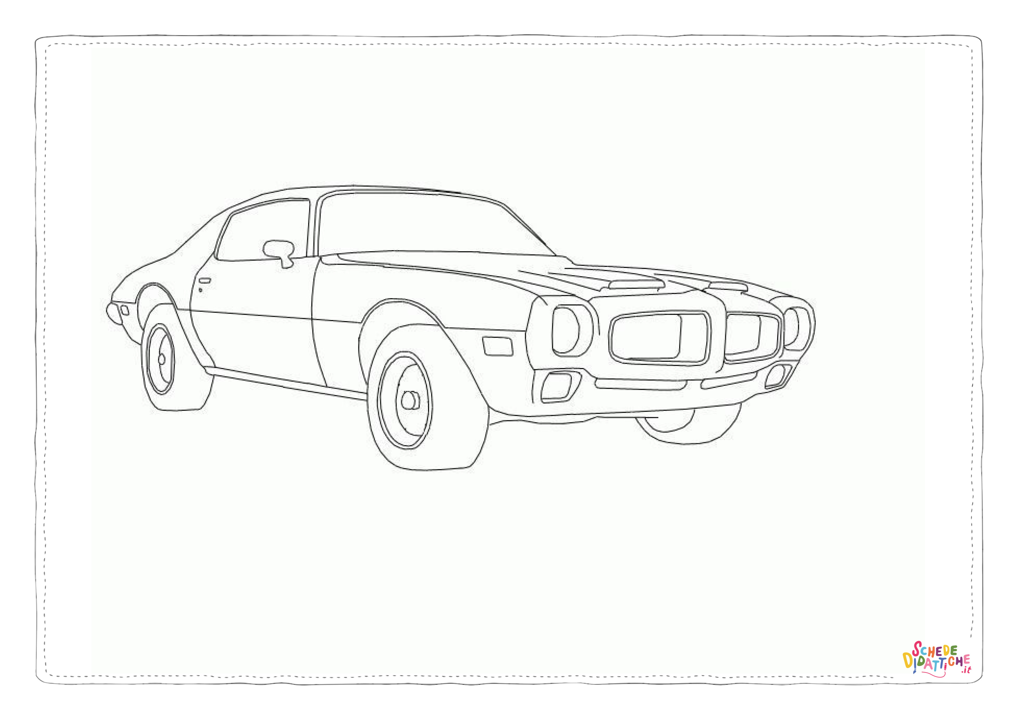 Disegno "Disegno di automobile da stampare e colorare 41" Disegno di automobile da stampare e colorare 41
