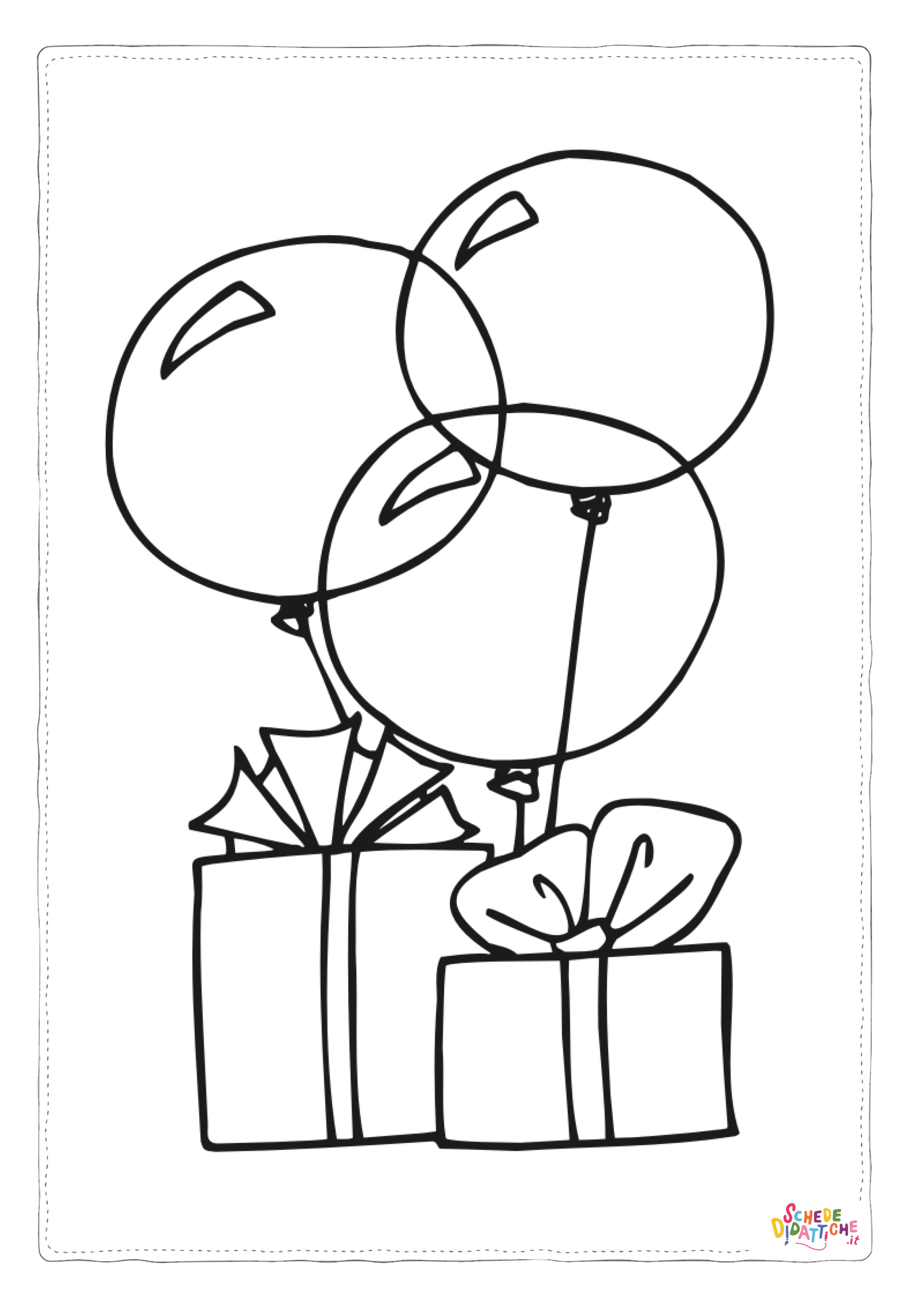 Disegno "Disegno di compleanno da stampare e colorare 26" Disegno di compleanno da stampare e colorare 26
