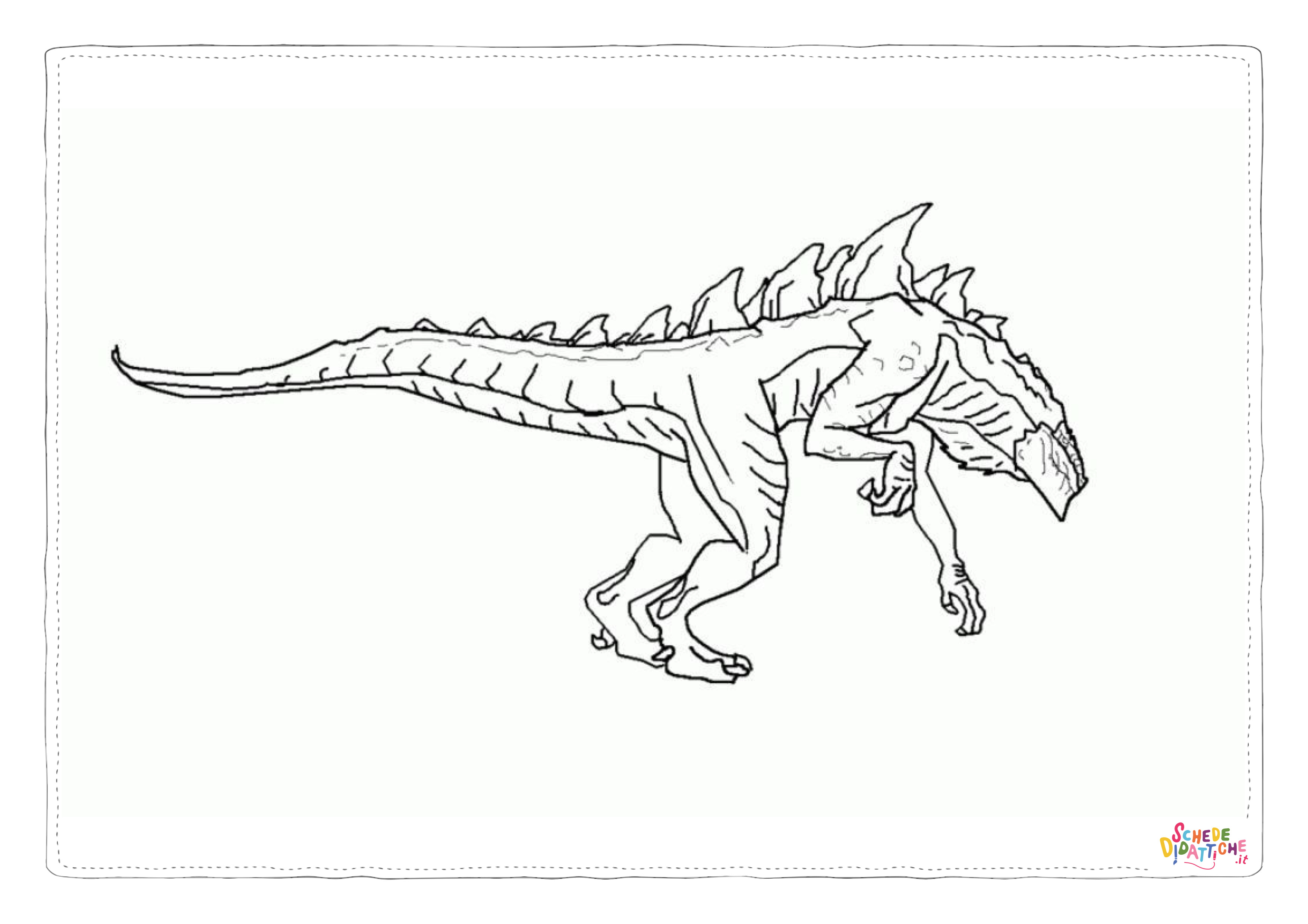 Disegno di Godzilla da stampare e colorare 20