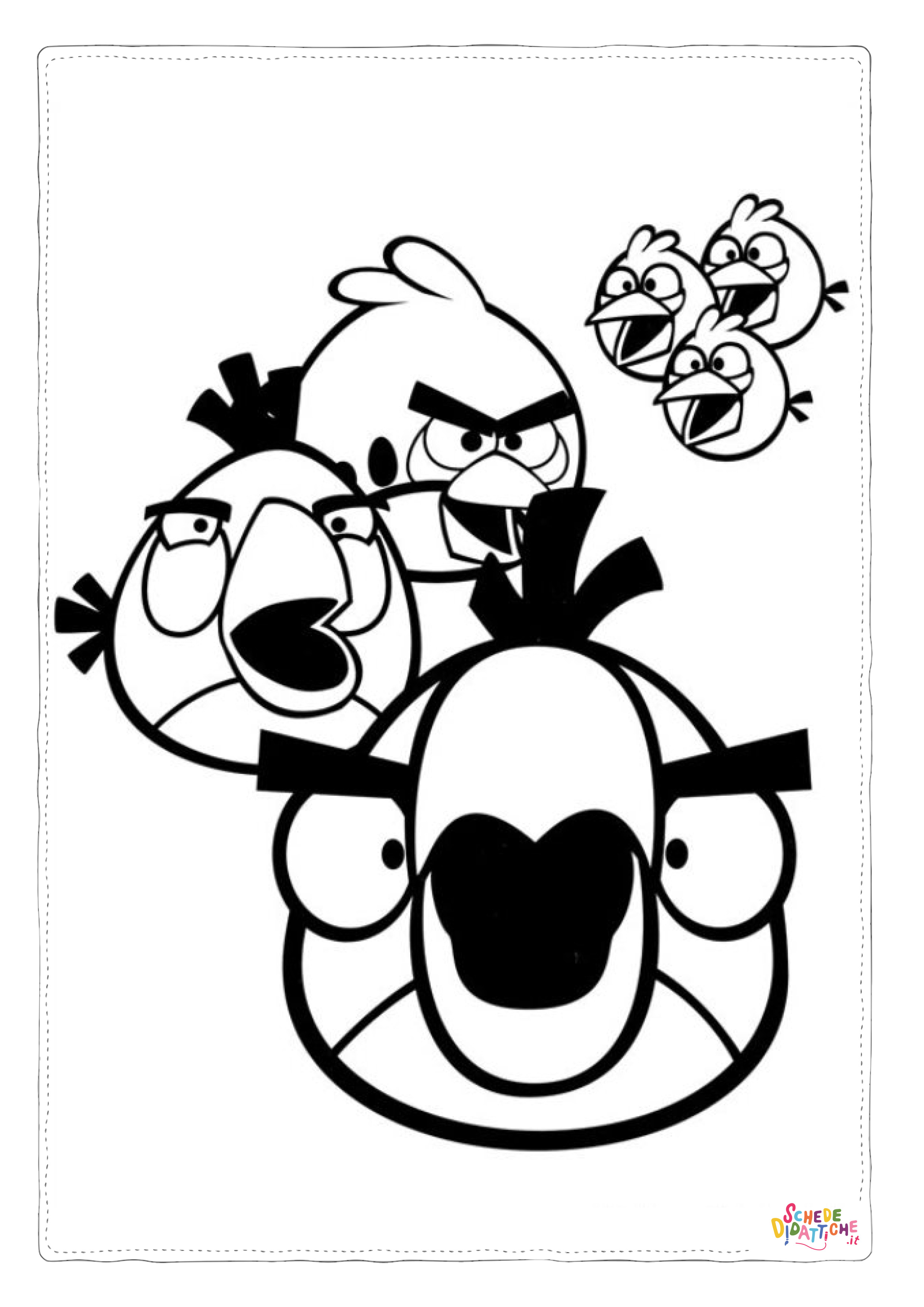 Disegno "Disegno di Angry birds da stampare e colorare 80" Disegno di Angry birds da stampare e colorare 80