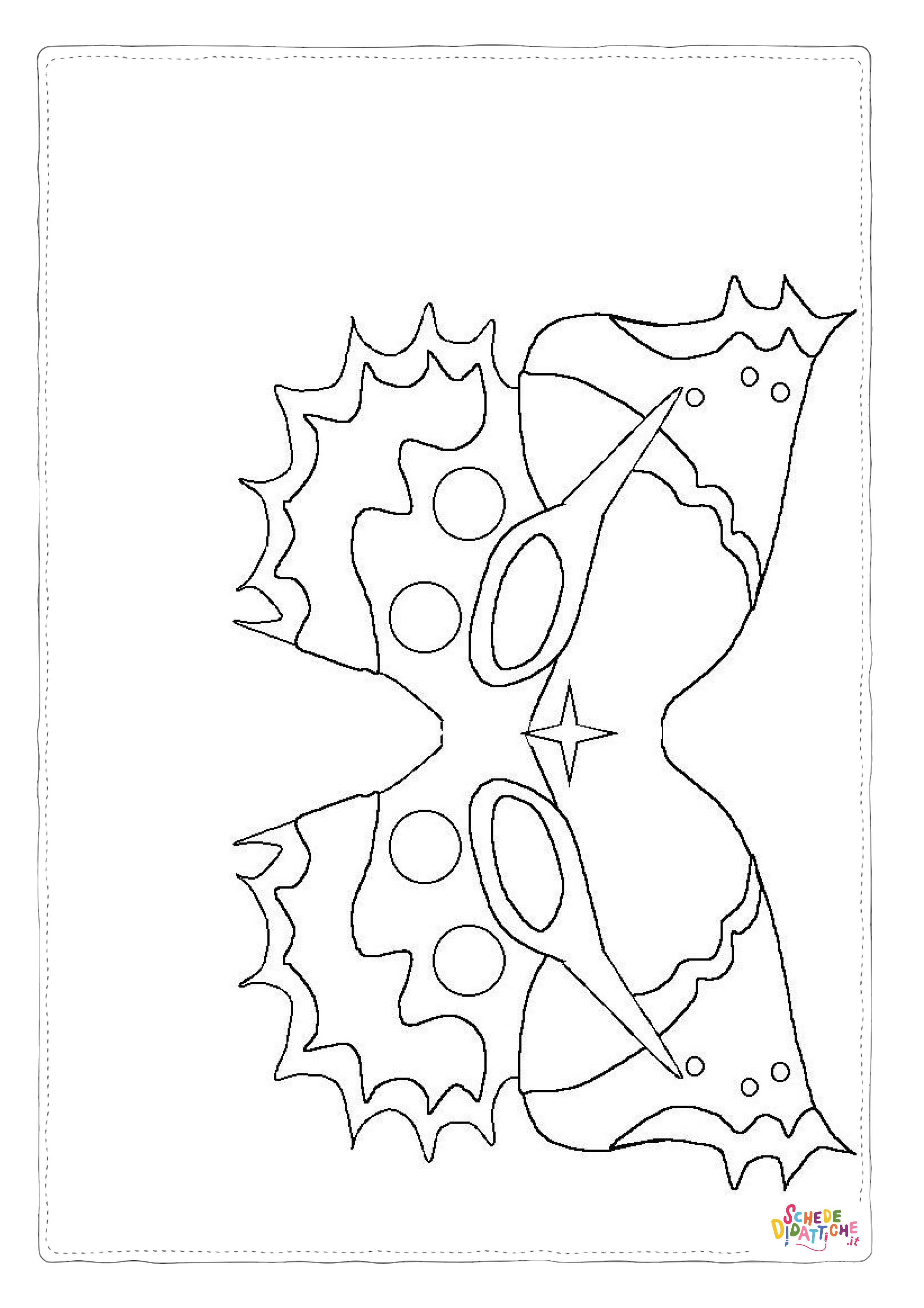 Disegno "Disegno di maschera da stampare e colorare 114" Disegno di maschera da stampare e colorare 114