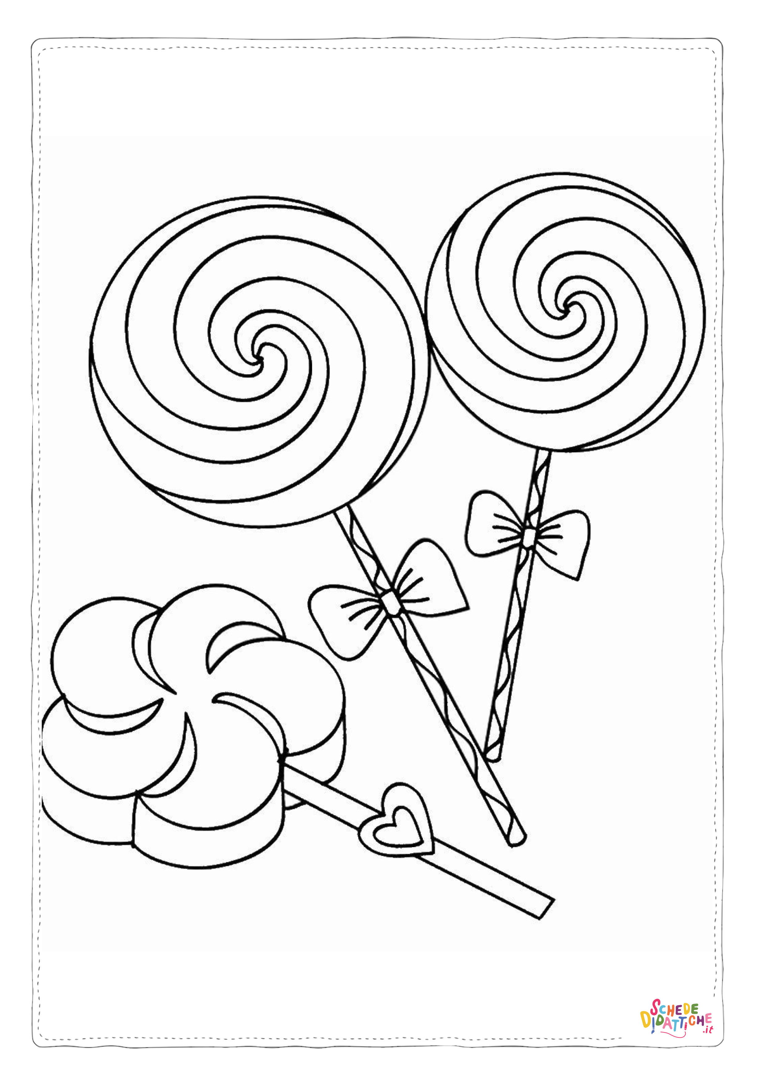 Disegno "Disegno di dolciume da stampare e colorare 27" Disegno di dolciume da stampare e colorare 27