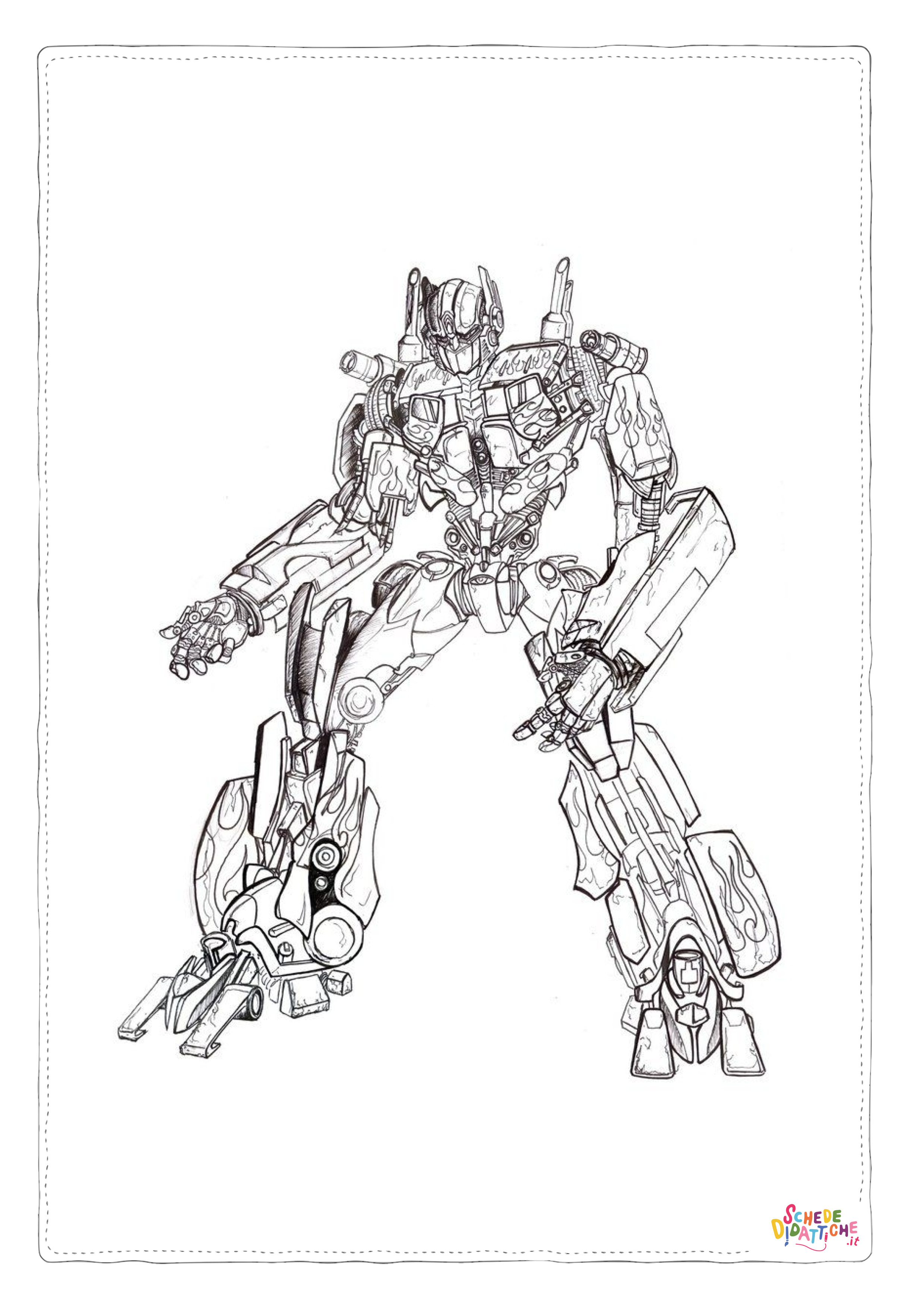 Disegno "Disegno di Transformers da stampare e colorare 9" Disegno di Transformers da stampare e colorare 9