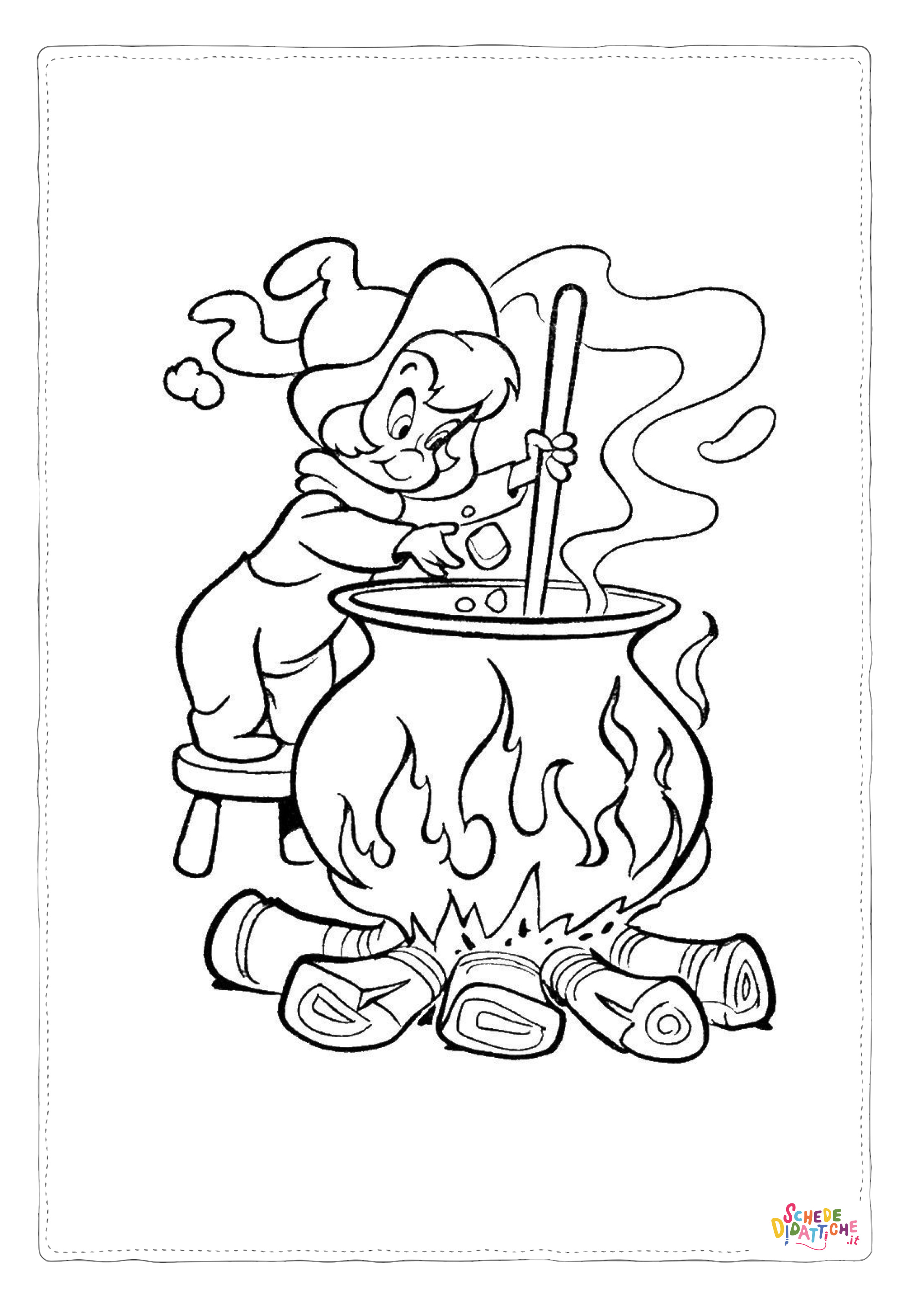 Disegno "Disegno di bambino ad Halloween da stampare e colorare 28" Disegno di bambino ad Halloween da stampare e colorare 28