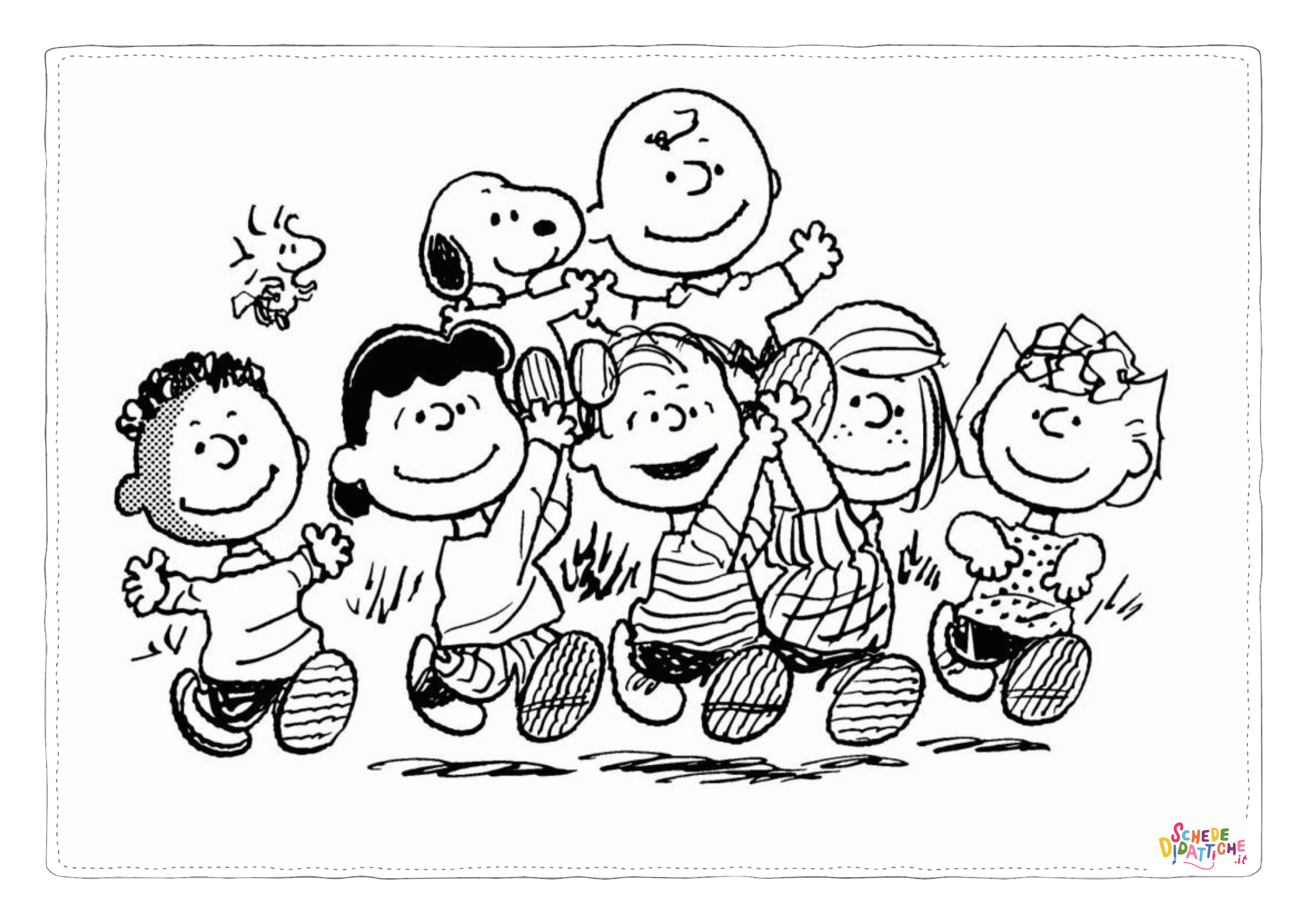 Disegno "Disegno di Snoopy da stampare e colorare 45" Disegno di Snoopy da stampare e colorare 45