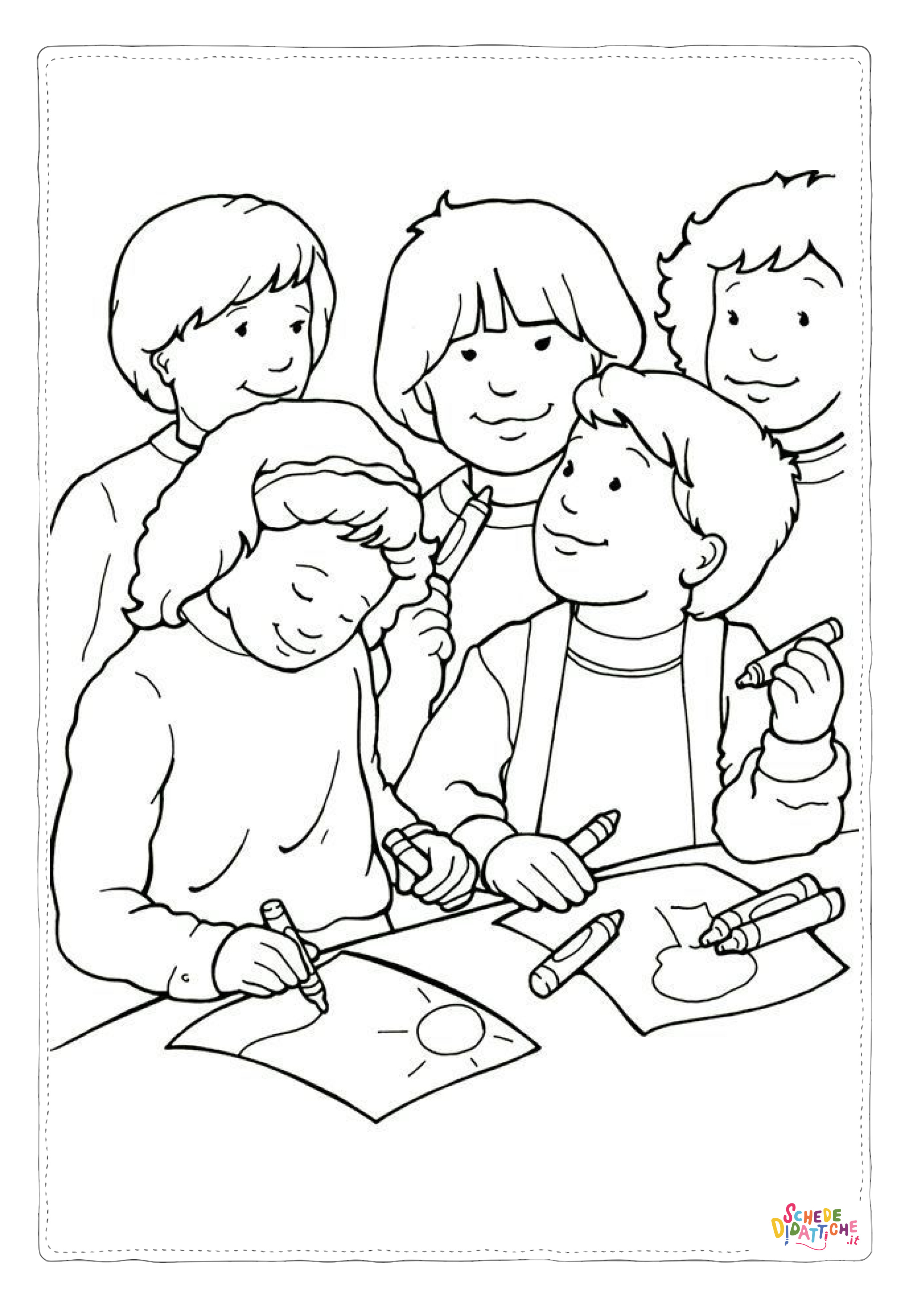 Disegno "Disegno di bambino da stampare e colorare 264" Disegno di bambino da stampare e colorare 264