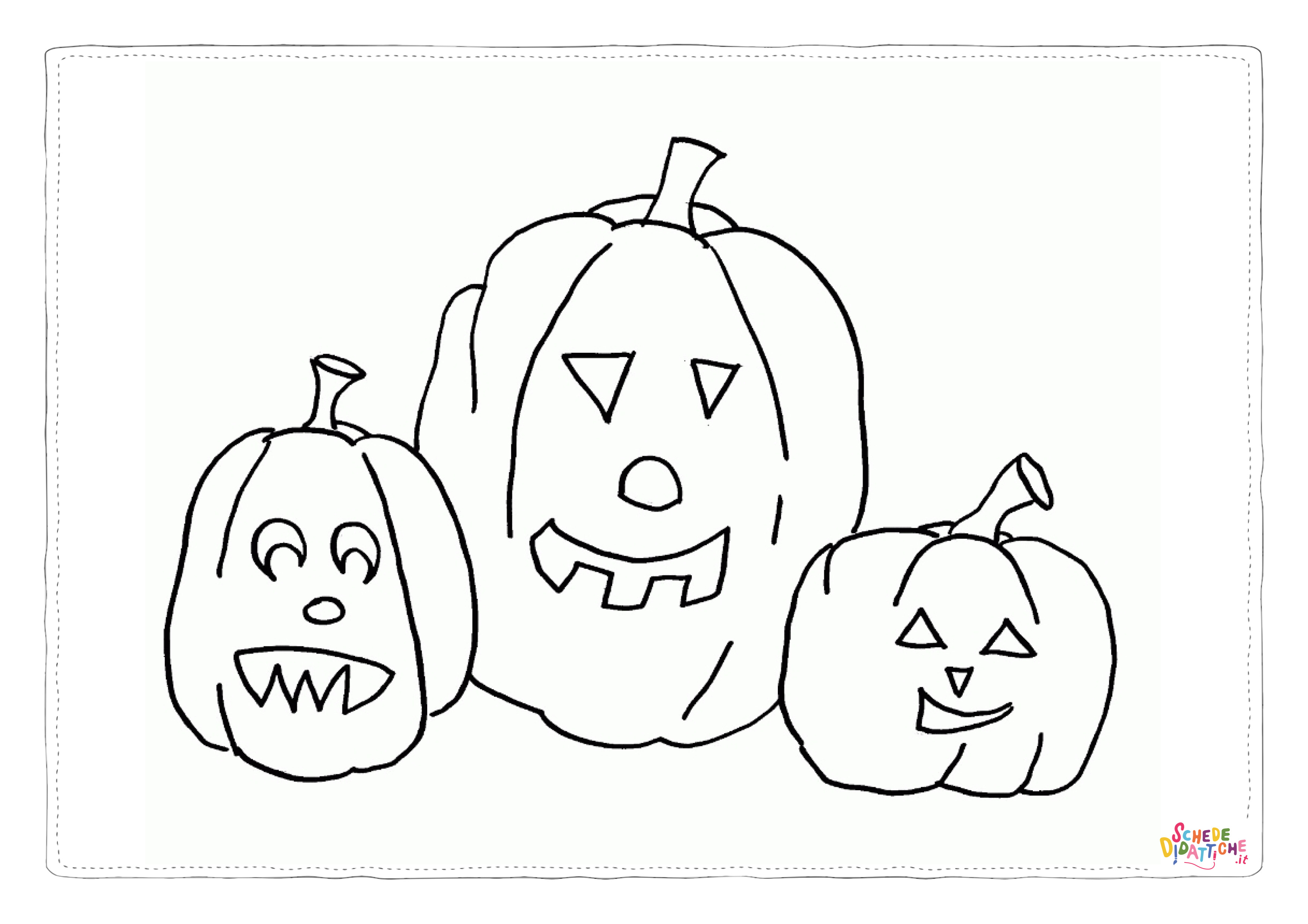 Disegno "Disegno di zucca di Halloween da stampare e colorare 72" Disegno di zucca di Halloween da stampare e colorare 72