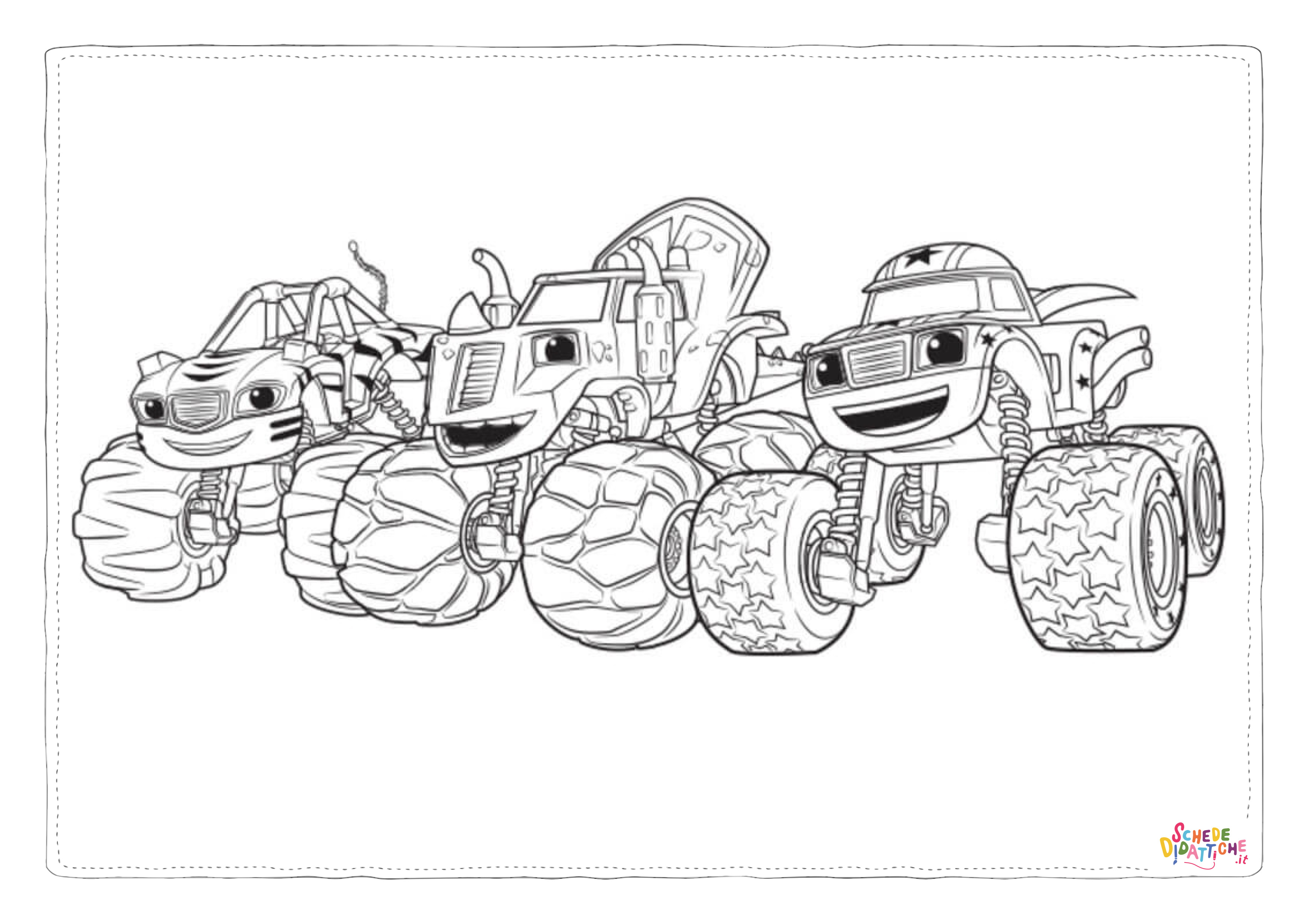 Disegno "Disegno di monstertruck da stampare e colorare 45" Disegno di monstertruck da stampare e colorare 45