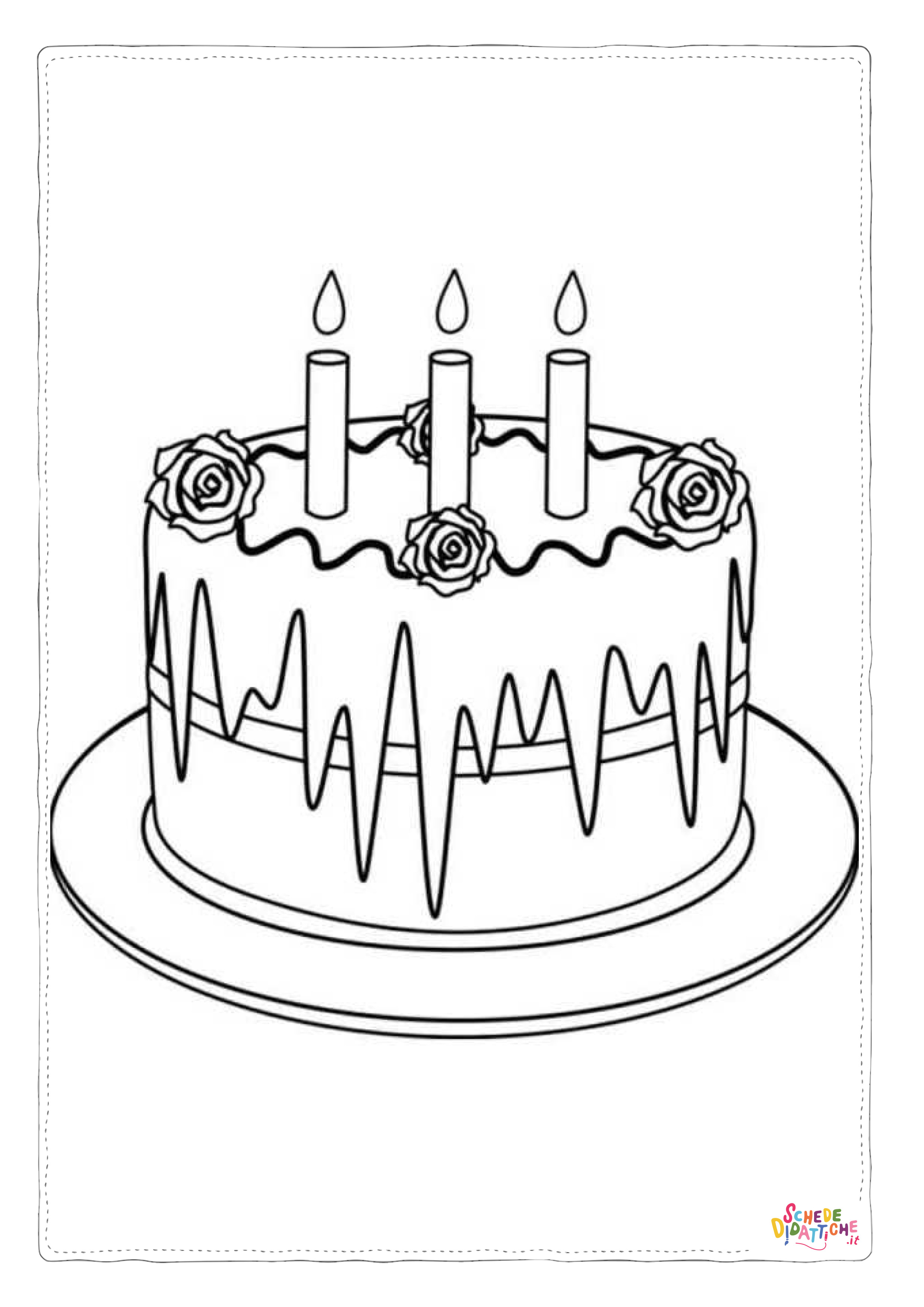 Disegno "Disegno di compleanno da stampare e colorare 41" Disegno di compleanno da stampare e colorare 41