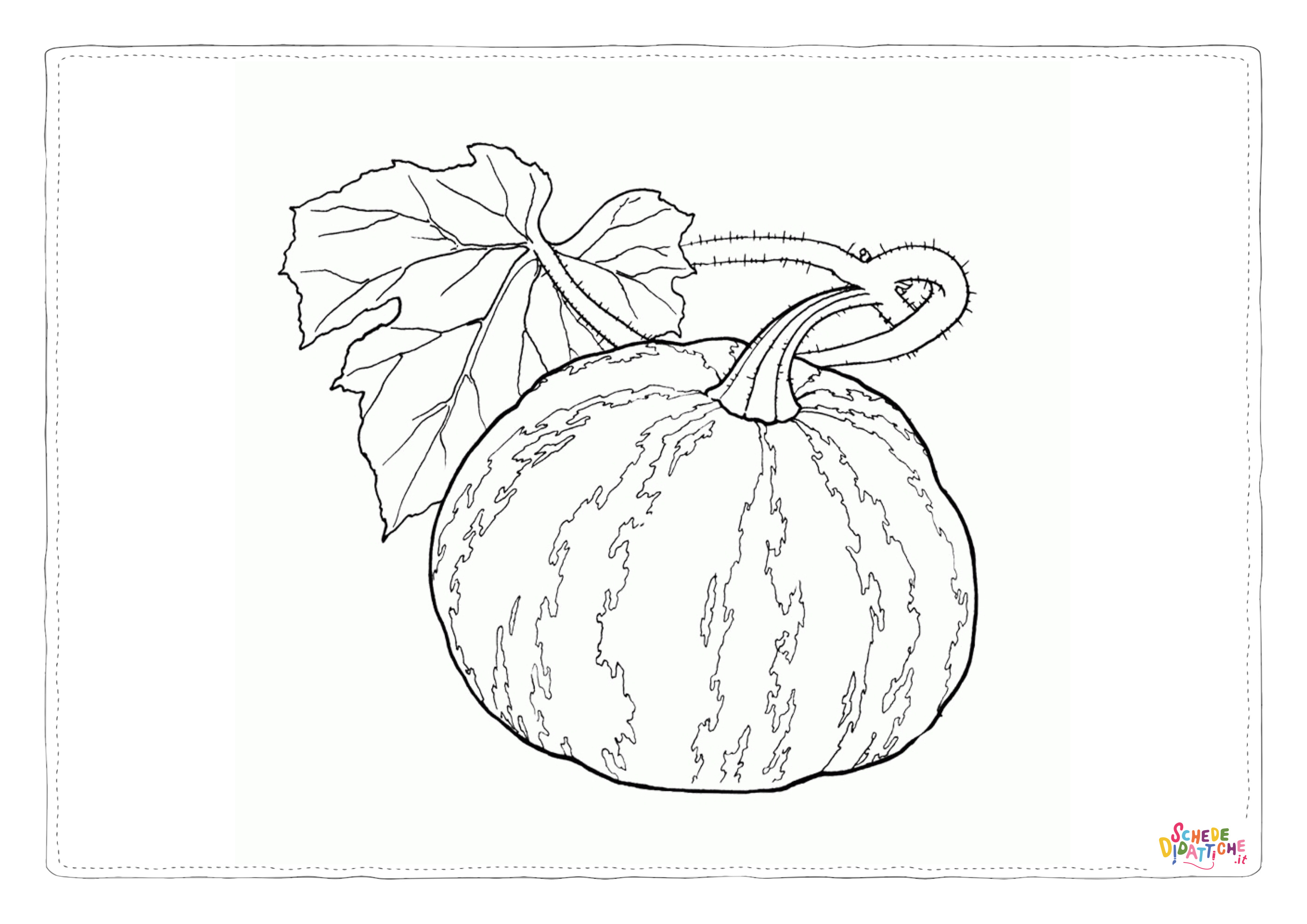 Disegno "Disegno di zucca da stampare e colorare 10" Disegno di zucca da stampare e colorare 10