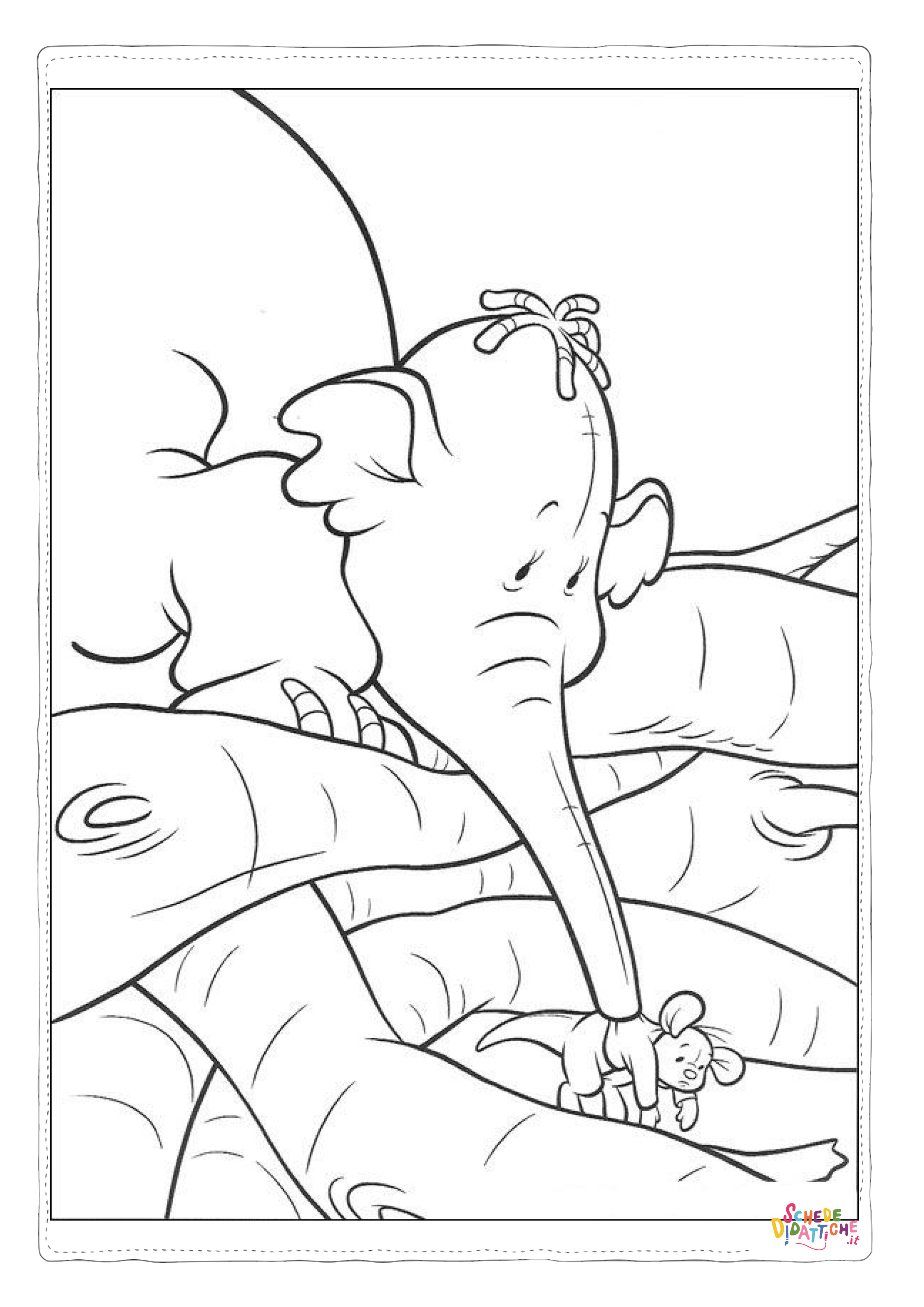 Disegno di Dumbo da stampare e colorare 40