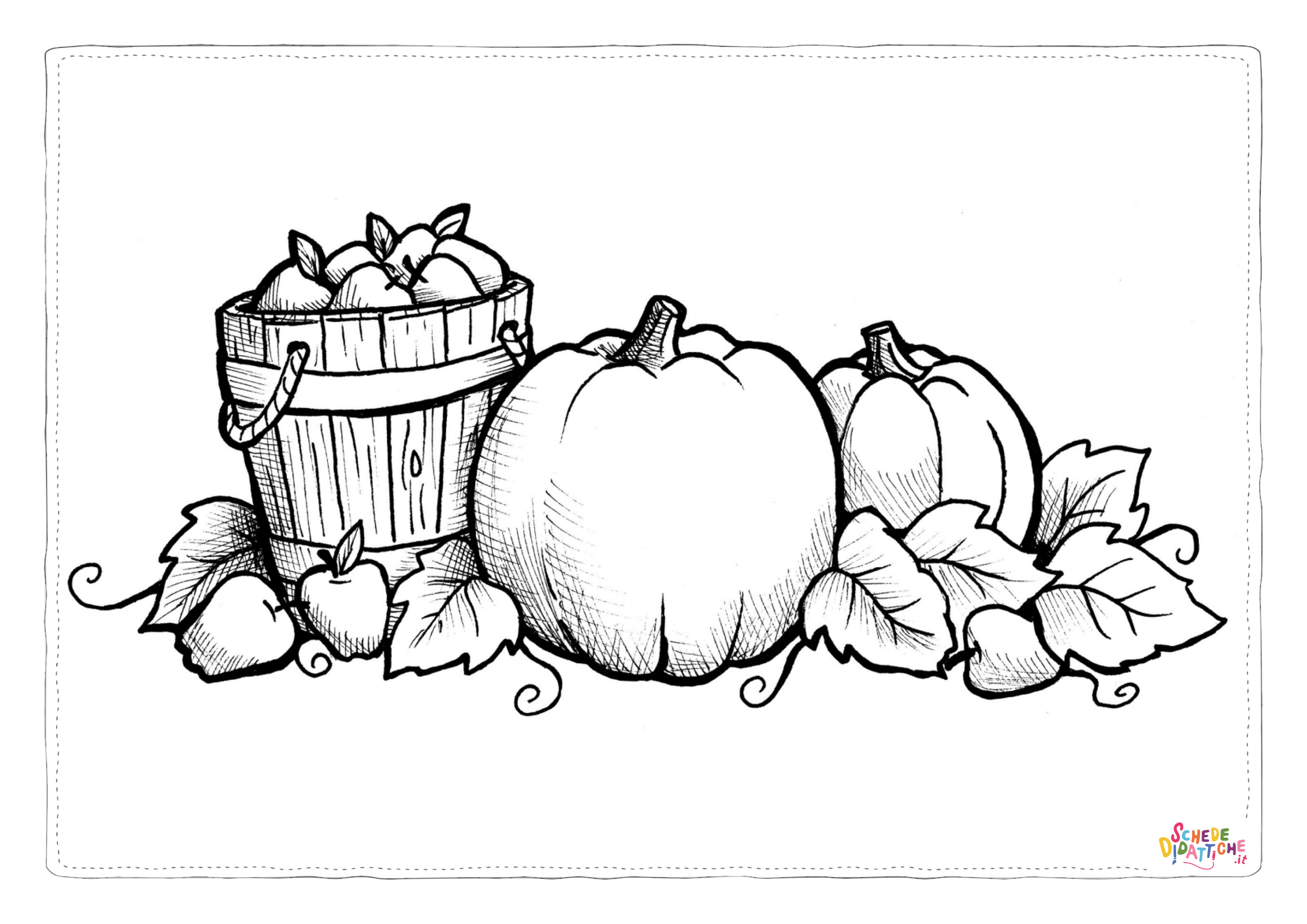 Disegno "Disegno di zucca da stampare e colorare" Disegno di zucca da stampare e colorare