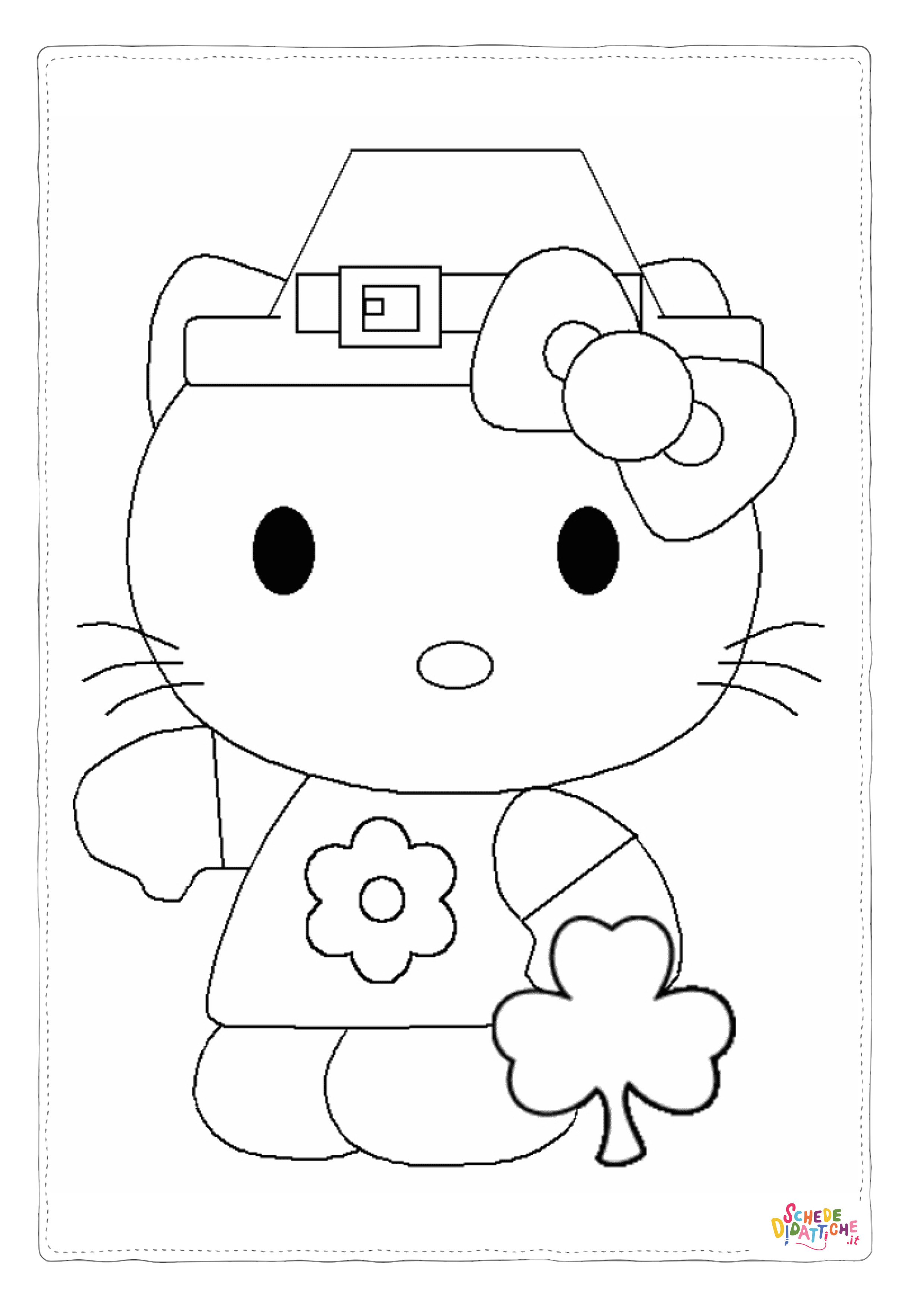 Disegno "Disegno di Hello Kitty da stampare e colorare 141" Disegno di Hello Kitty da stampare e colorare 141