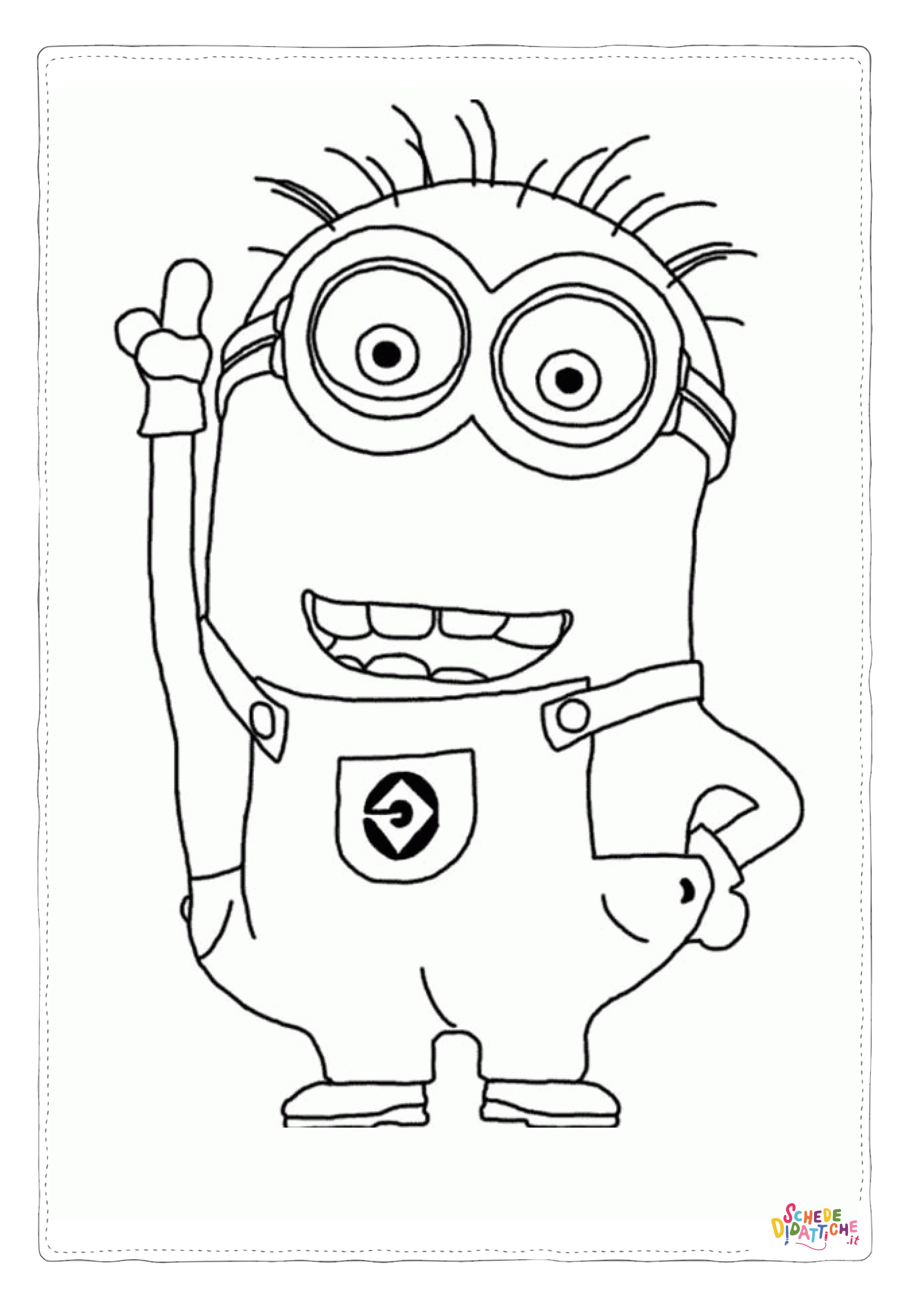 Disegno "Disegno di Cattivissimo me - Minions da stampare e colorare 5" Disegno di Cattivissimo me - Minions da stampare e colorare 5