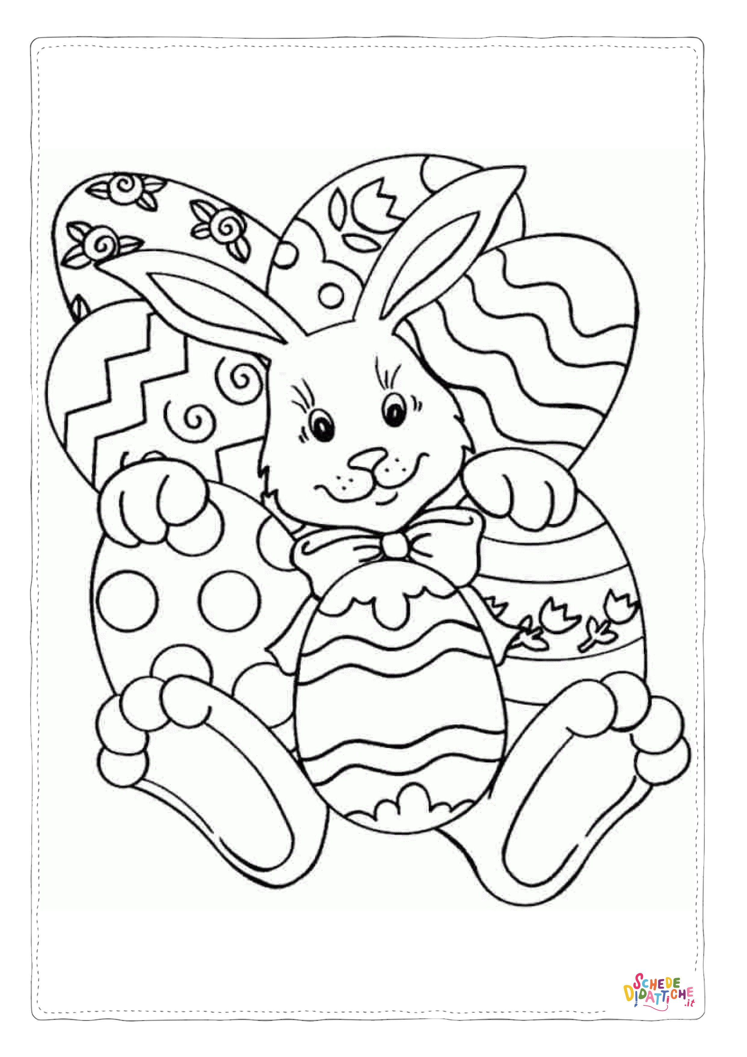 Disegno "Disegno di uovo di Pasqua da stampare e colorare 88" Disegno di uovo di Pasqua da stampare e colorare 88