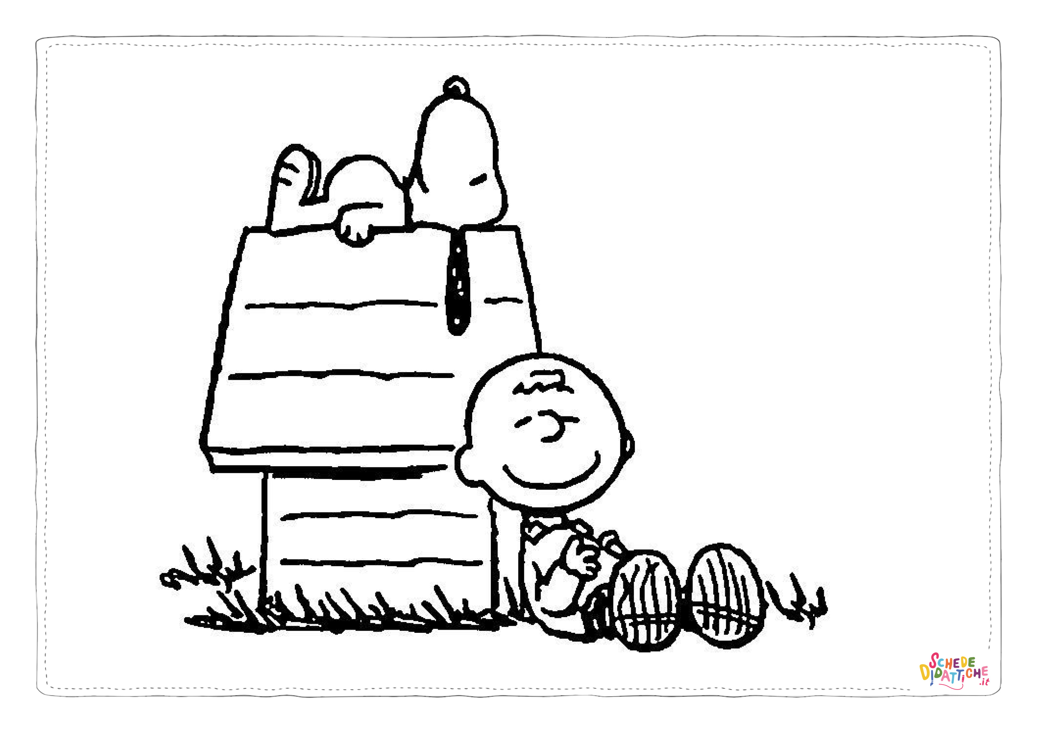 Disegno "Disegno di Snoopy da stampare e colorare 48" Disegno di Snoopy da stampare e colorare 48