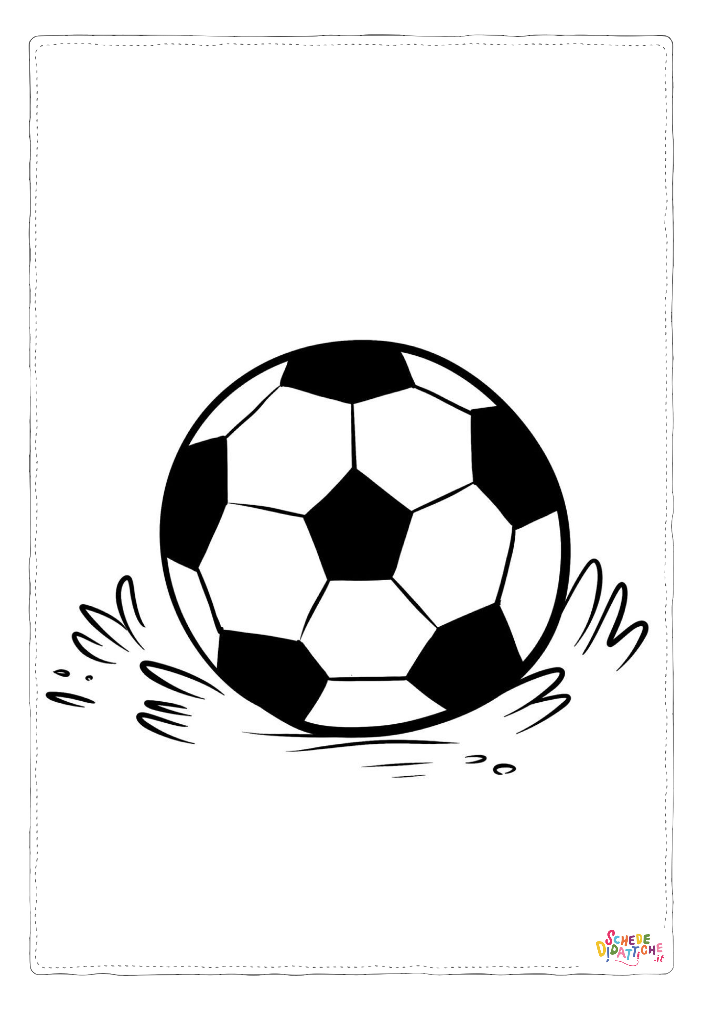 Disegno "Disegno di pallone da stampare e colorare" Disegno di pallone da stampare e colorare