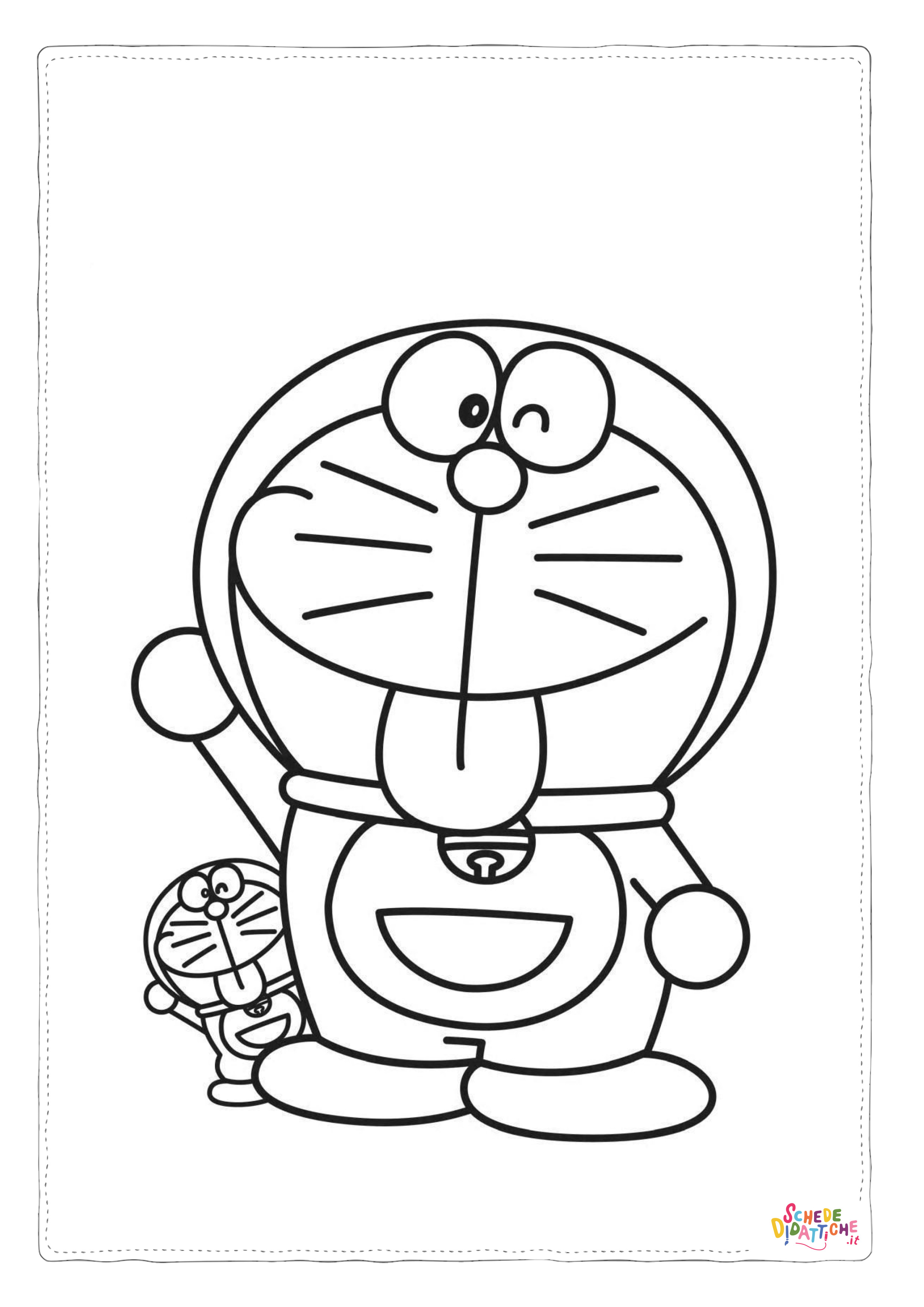 Disegno "Disegno di Doraemon da stampare e colorare 11" Disegno di Doraemon da stampare e colorare 11